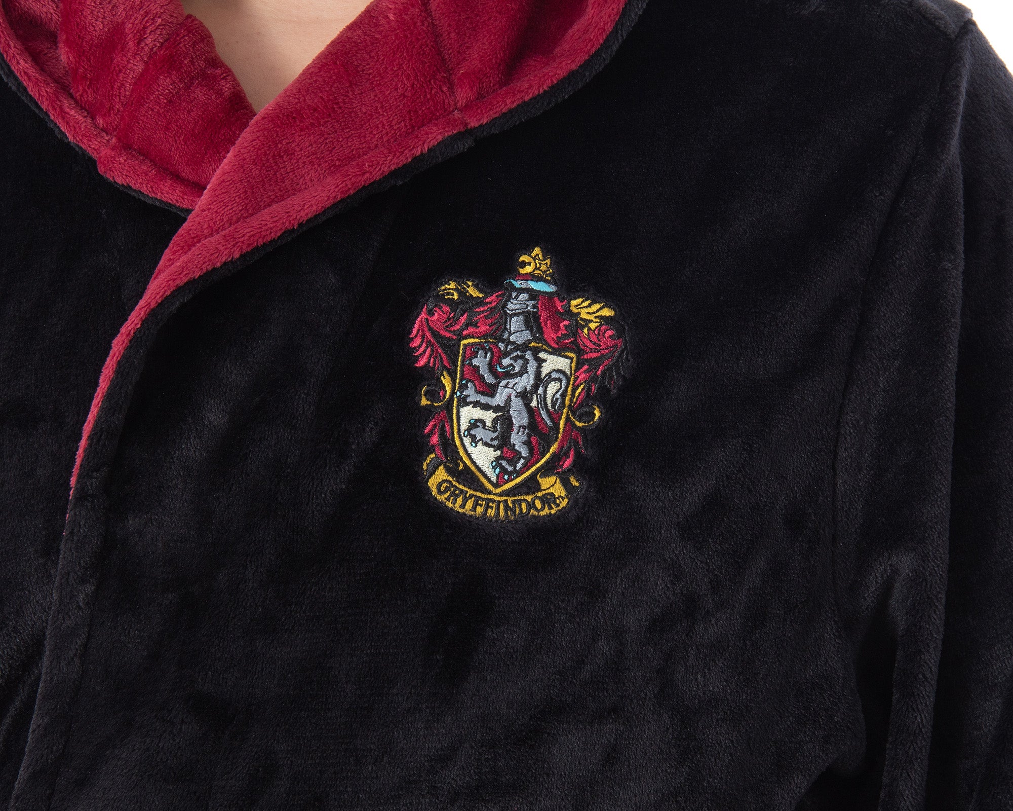 Harry Potter Adult Fleece Plush Hooded Robe - Big and Tall