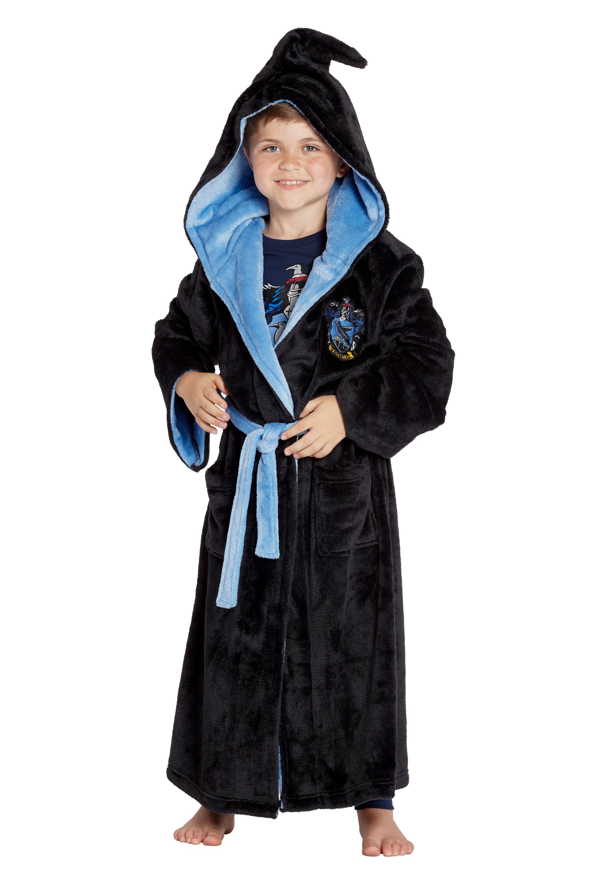 Harry Potter Hogwarts Houses Girl's Fleece Robe Pajama Lounge
