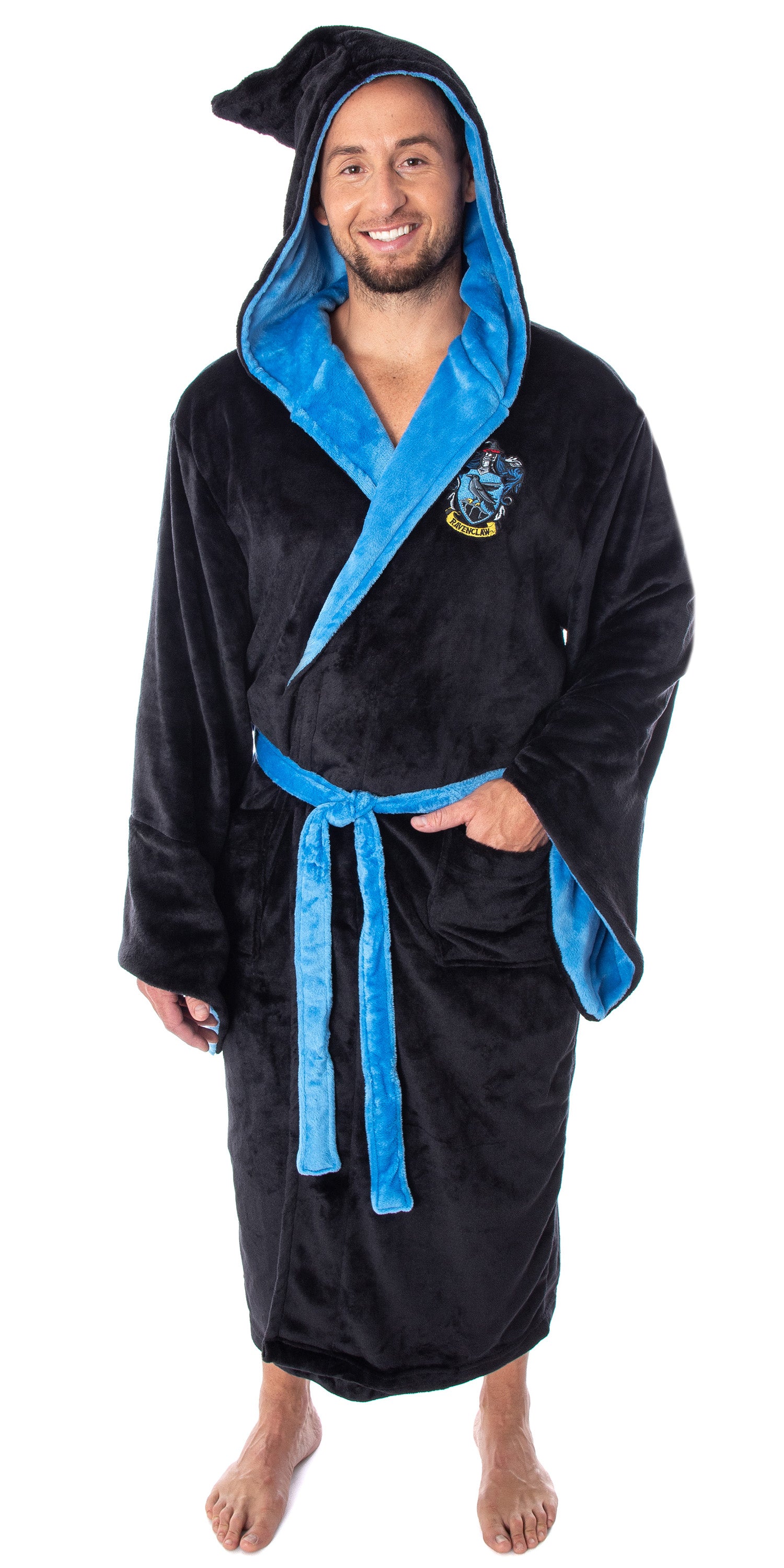 Harry Potter Adult Fleece Plush Hooded Robe