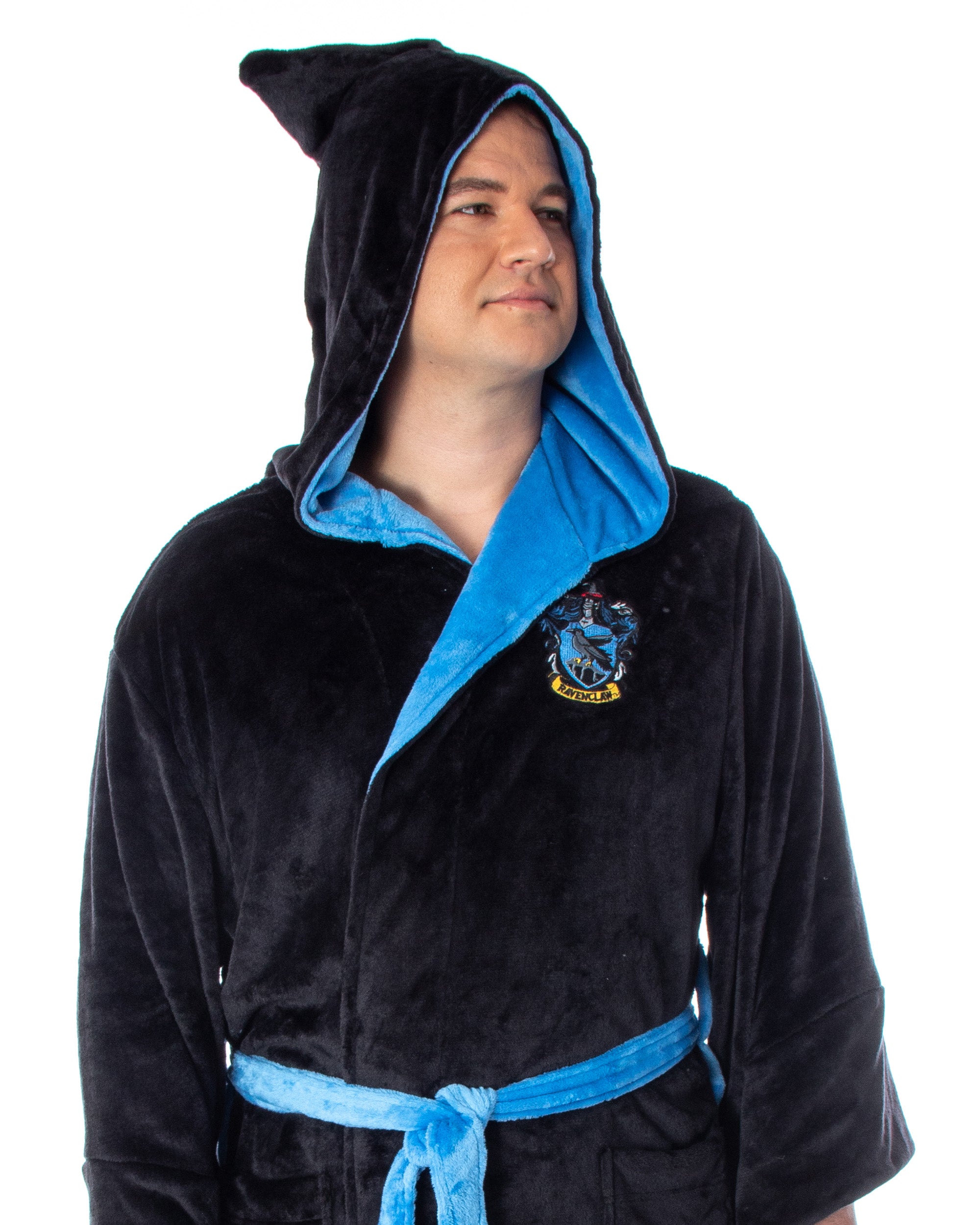 Harry Potter Adult Fleece Plush Hooded Robe - Big and Tall