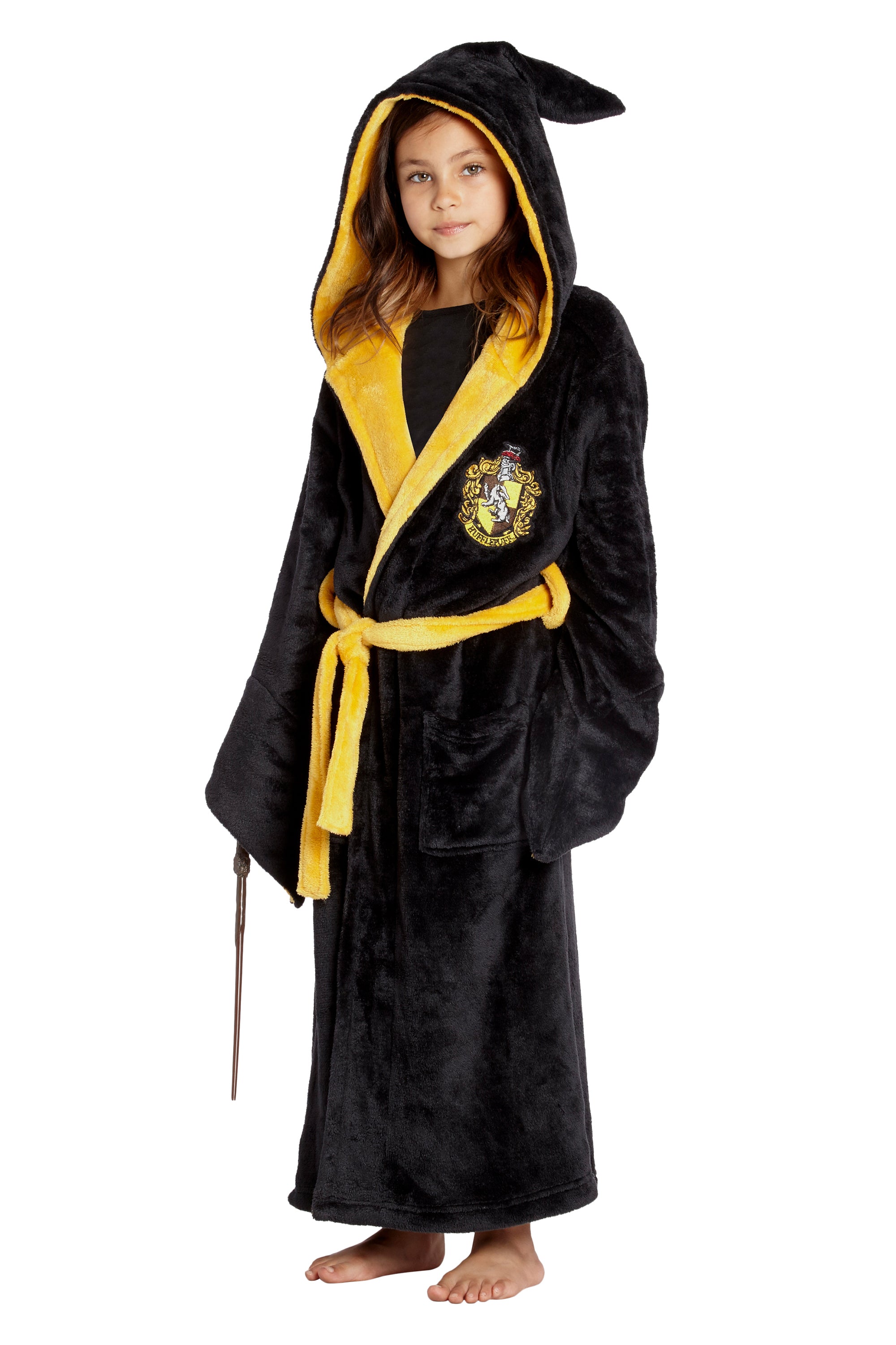 Harry Potter Hogwarts Houses Girl's Fleece Robe Pajama Lounge
