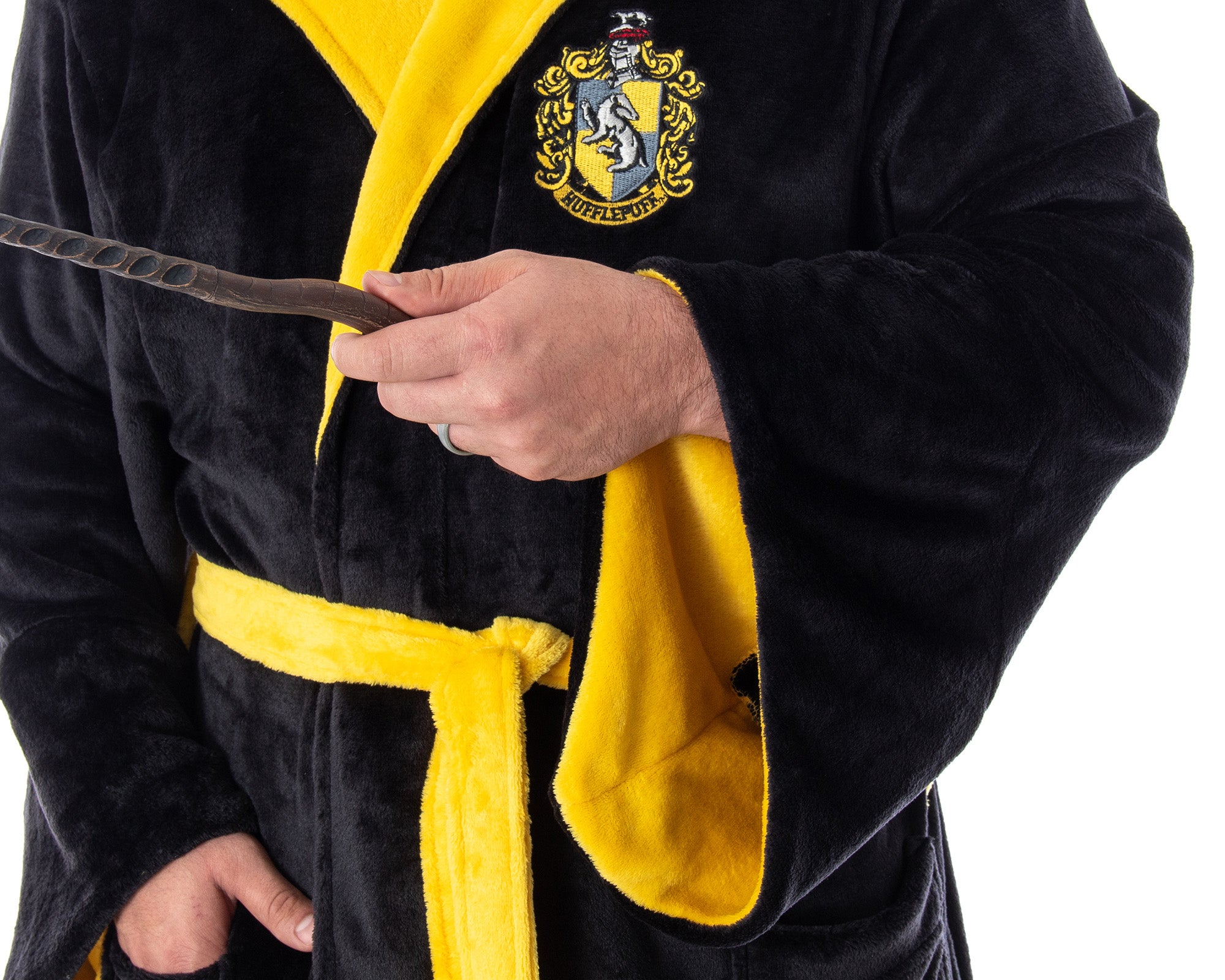 Harry Potter Adult Fleece Plush Hooded Robe - Big and Tall