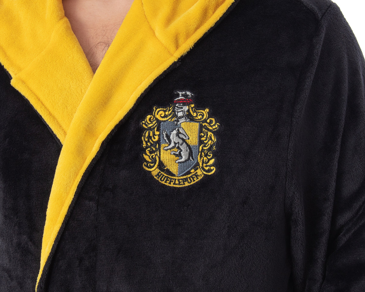 Harry Potter Adult Fleece Plush Hooded Robe - Big and Tall
