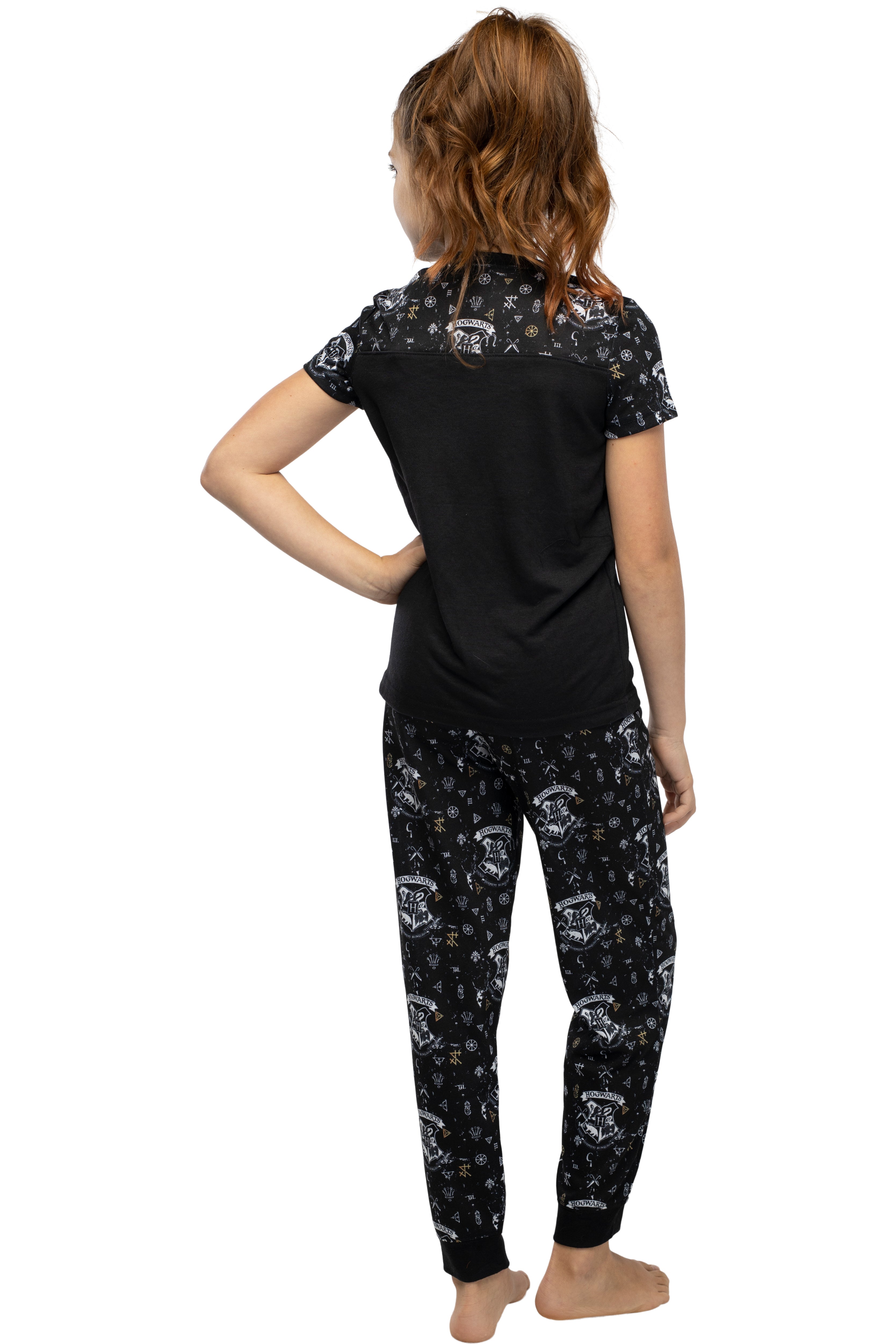 Harry Potter Hermione Hogwarts Crest Athletic Jogger Pajama 2pc Set