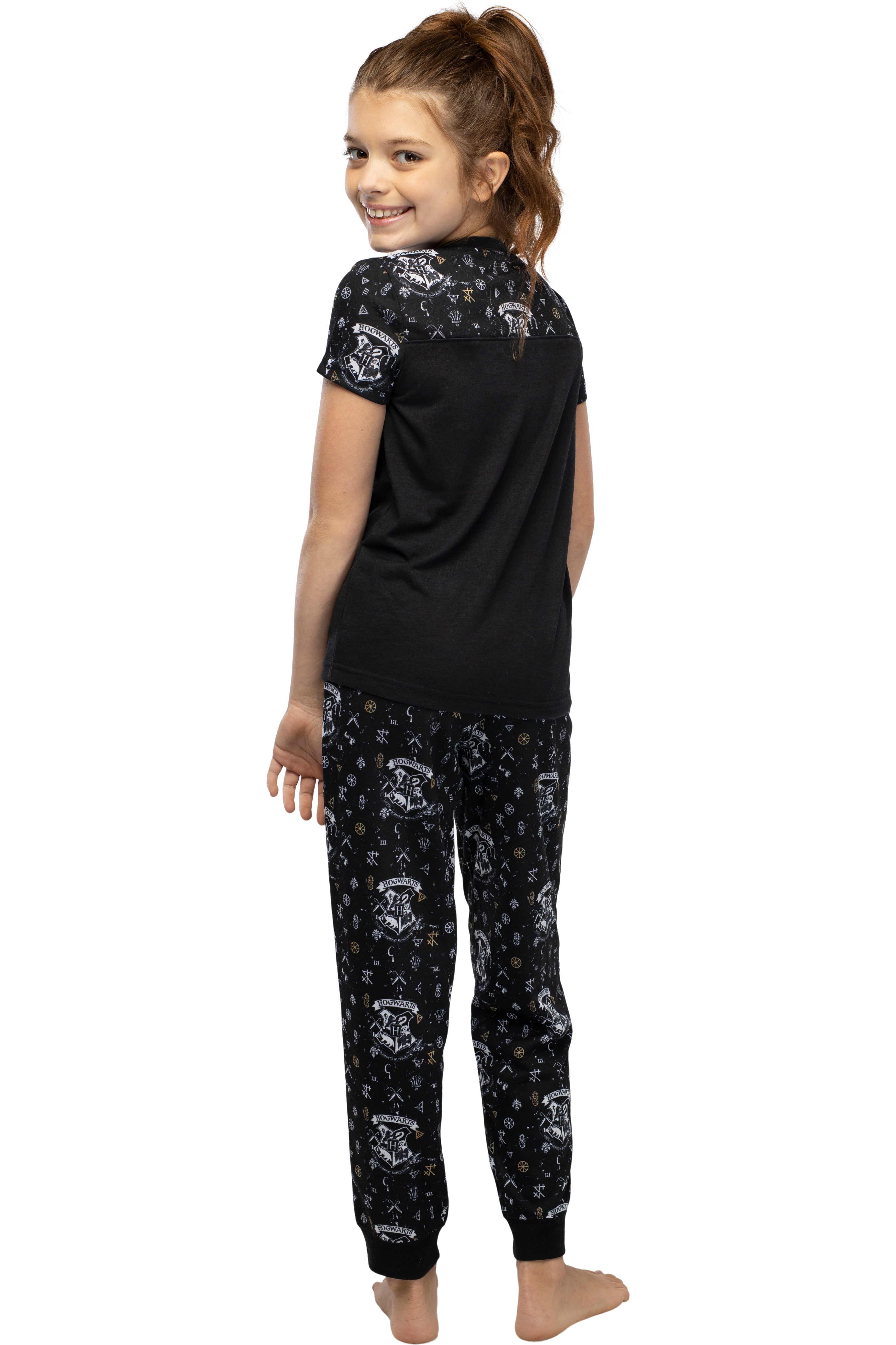 Harry Potter Hermione Hogwarts Crest Athletic Jogger Pajama 2pc Set