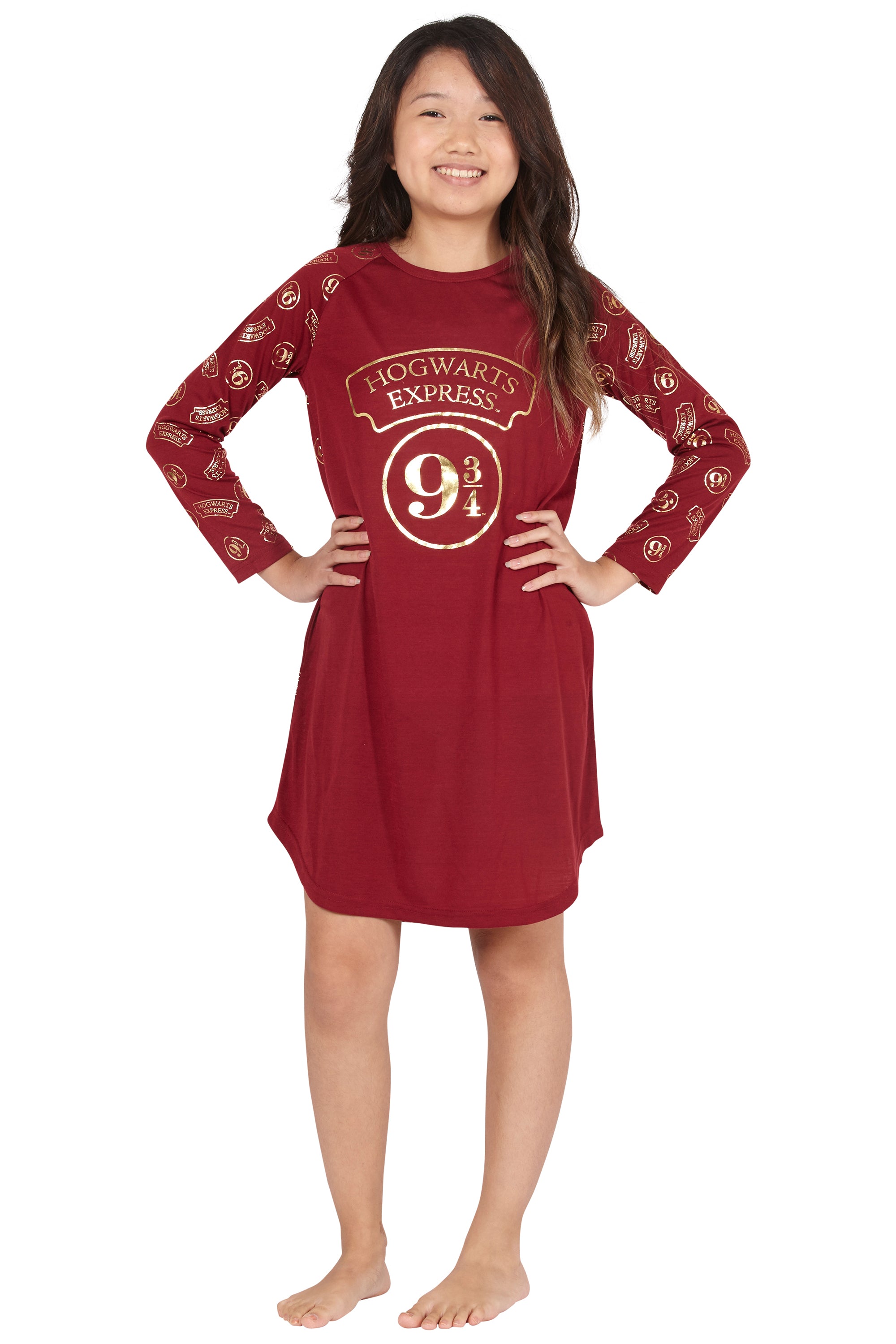 HARRY POTTER 9 3/4 Hogwarts Express Raglan Nightgown