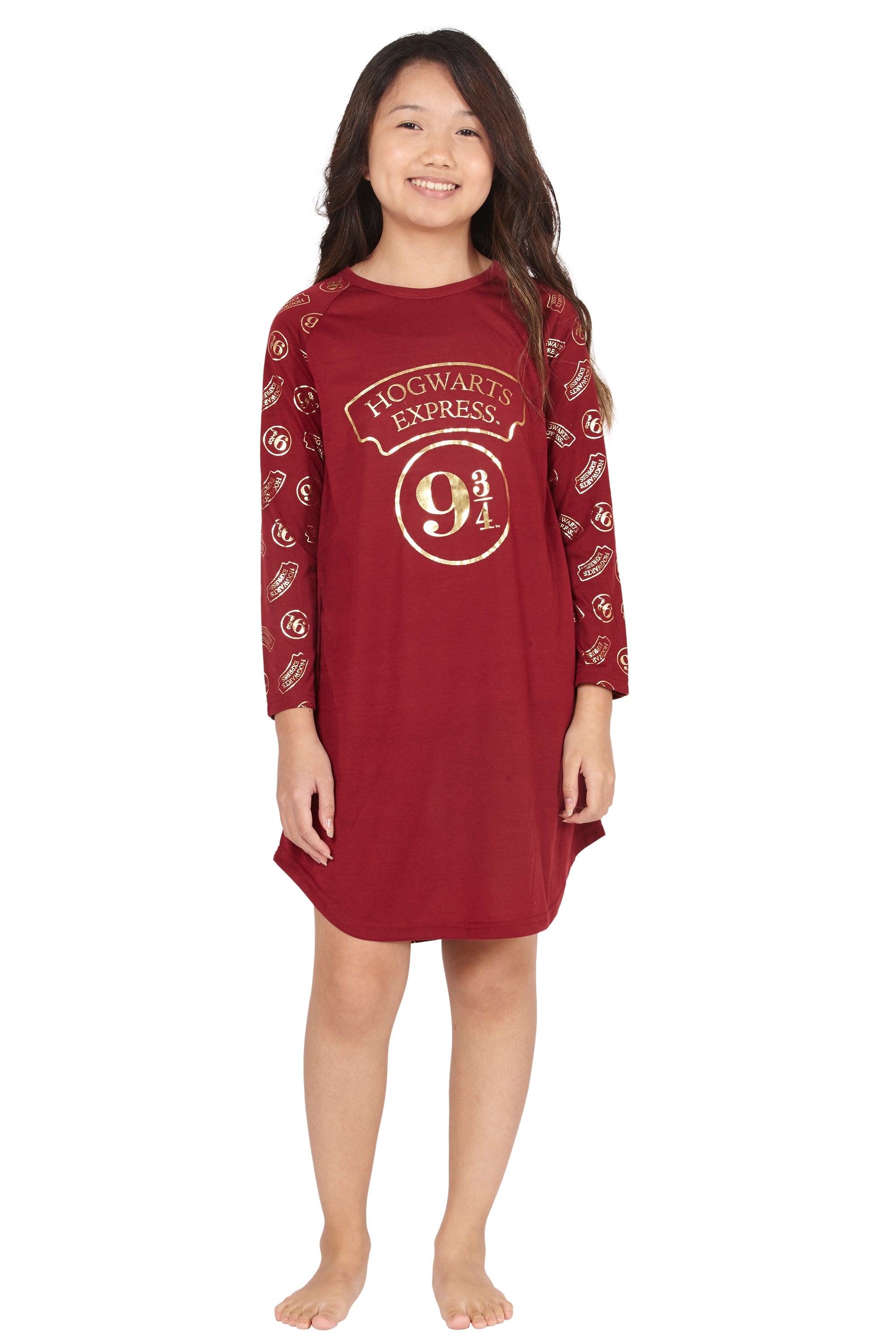 HARRY POTTER 9 3/4 Hogwarts Express Raglan Nightgown