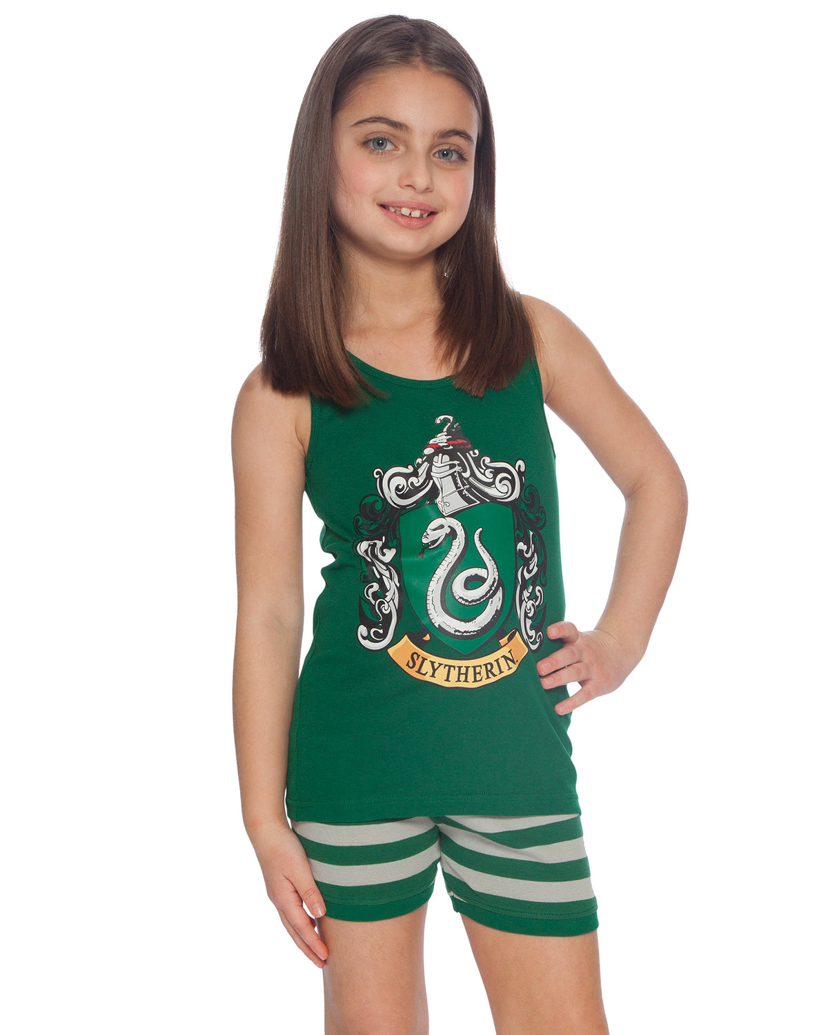 Harry Potter Girls Hogwarts House Crest Tank Top and Short Pajama 2pc Set