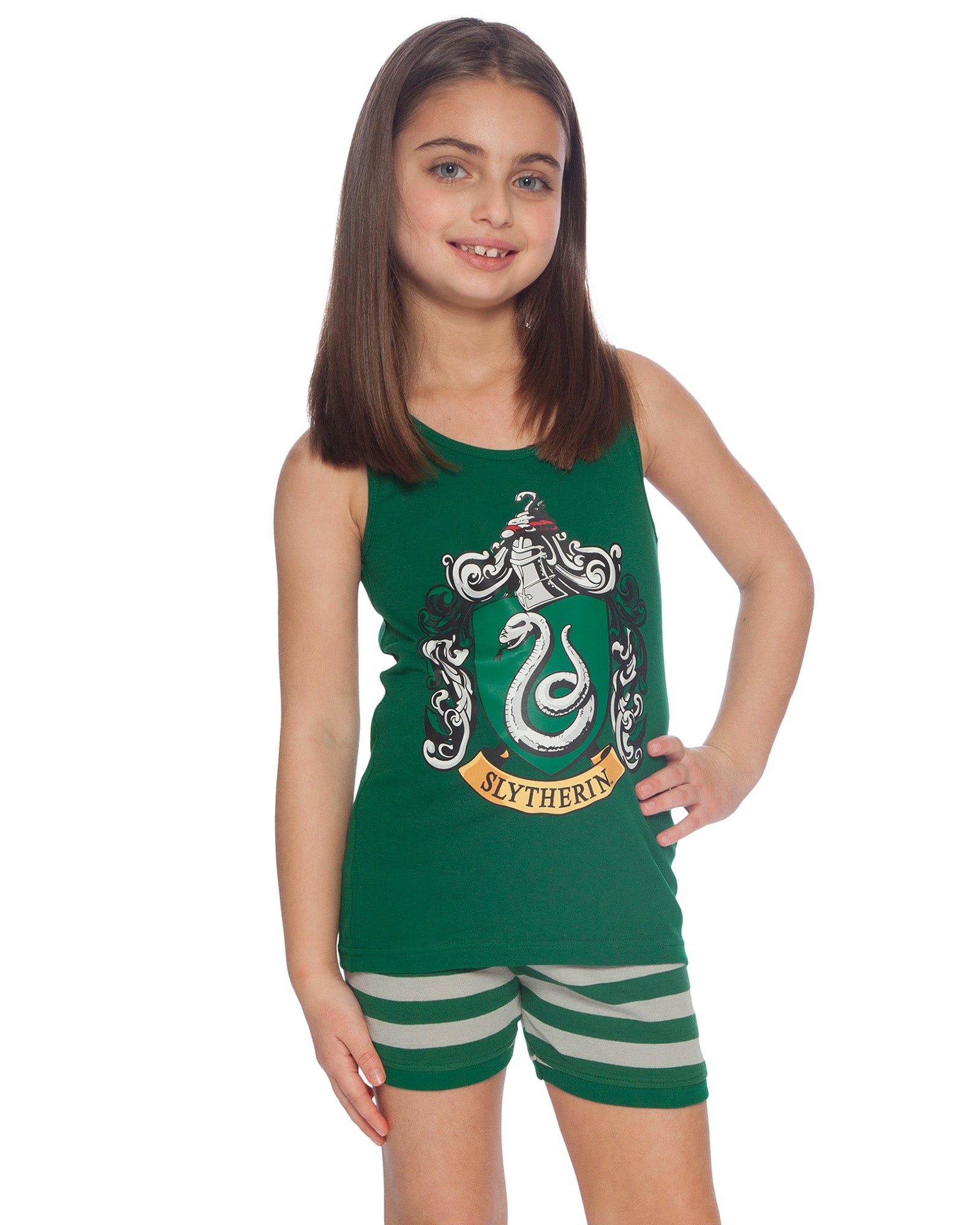 Harry Potter Girls Hogwarts House Crest Tank Top and Short Pajama 2pc Set