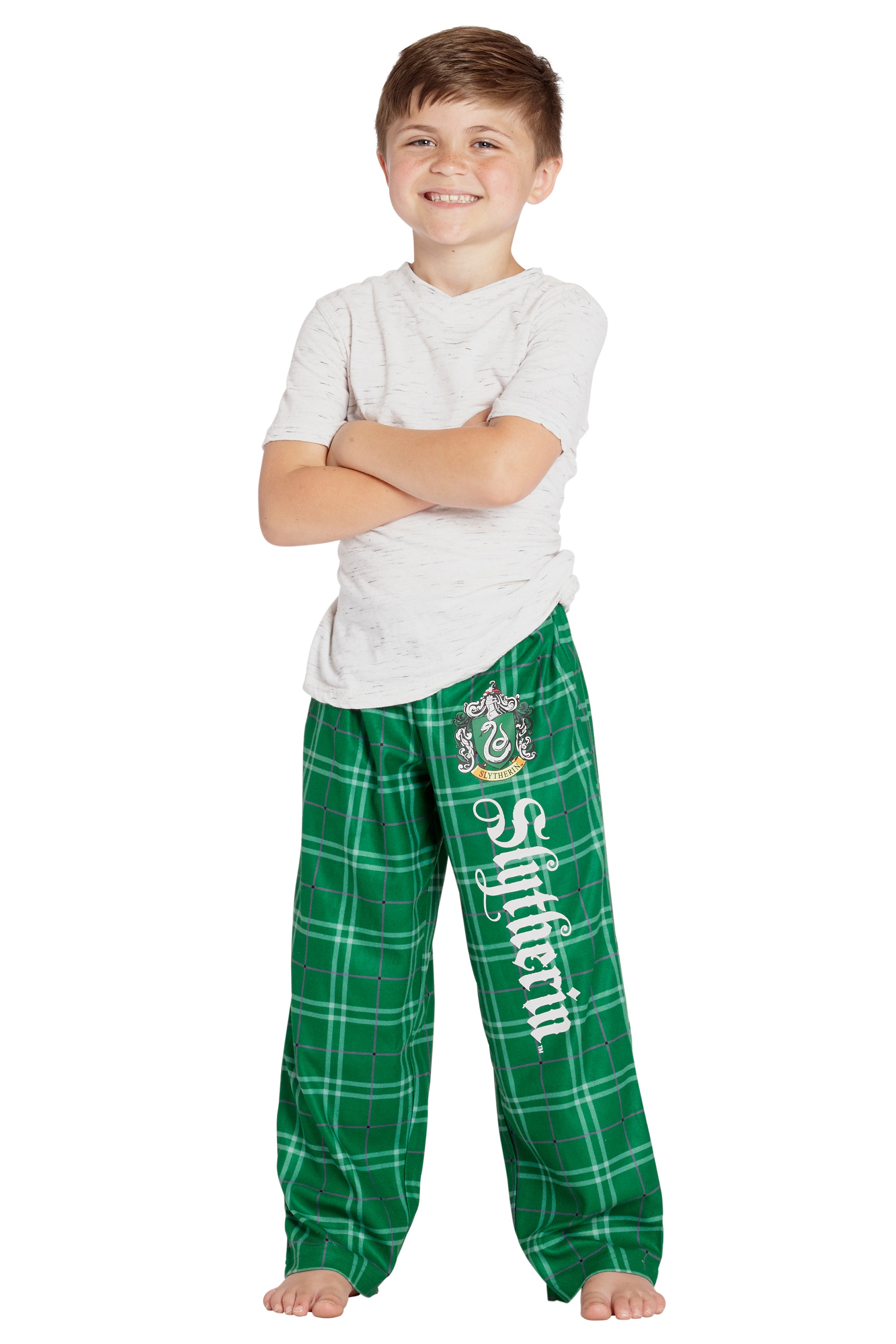 Intimo Harry Potter Boys Houses Plaid Pajama Lounge Pants