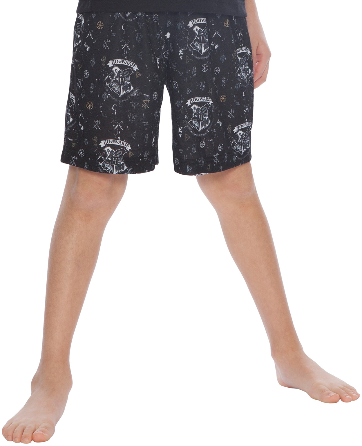 HARRY POTTER Boys Little Hogwarts Wizard Crest Pajama Short Set