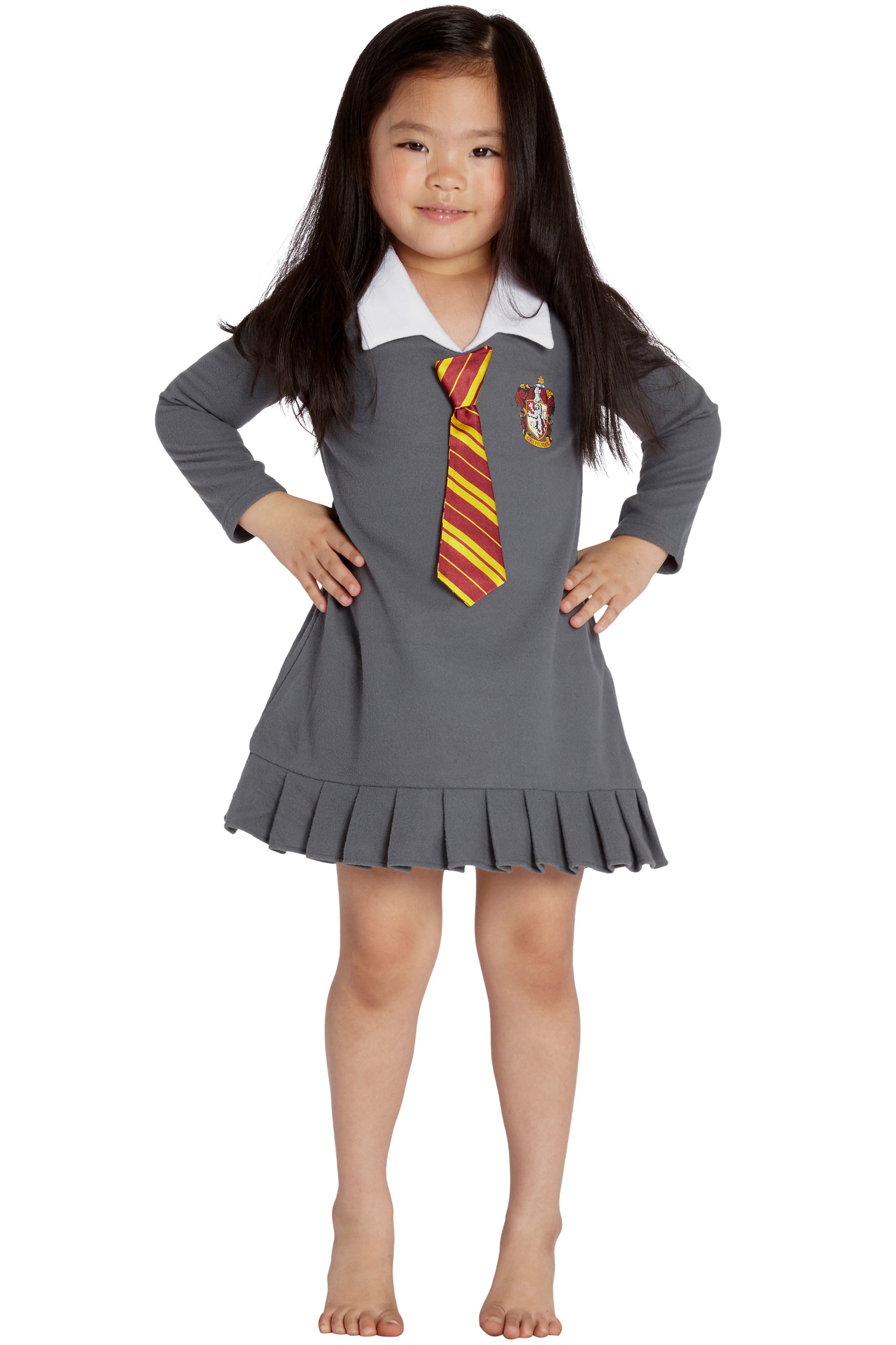 Harry Potter Toddler Girls' Hogwarts Hermione Uniform Pajama Nightgown
