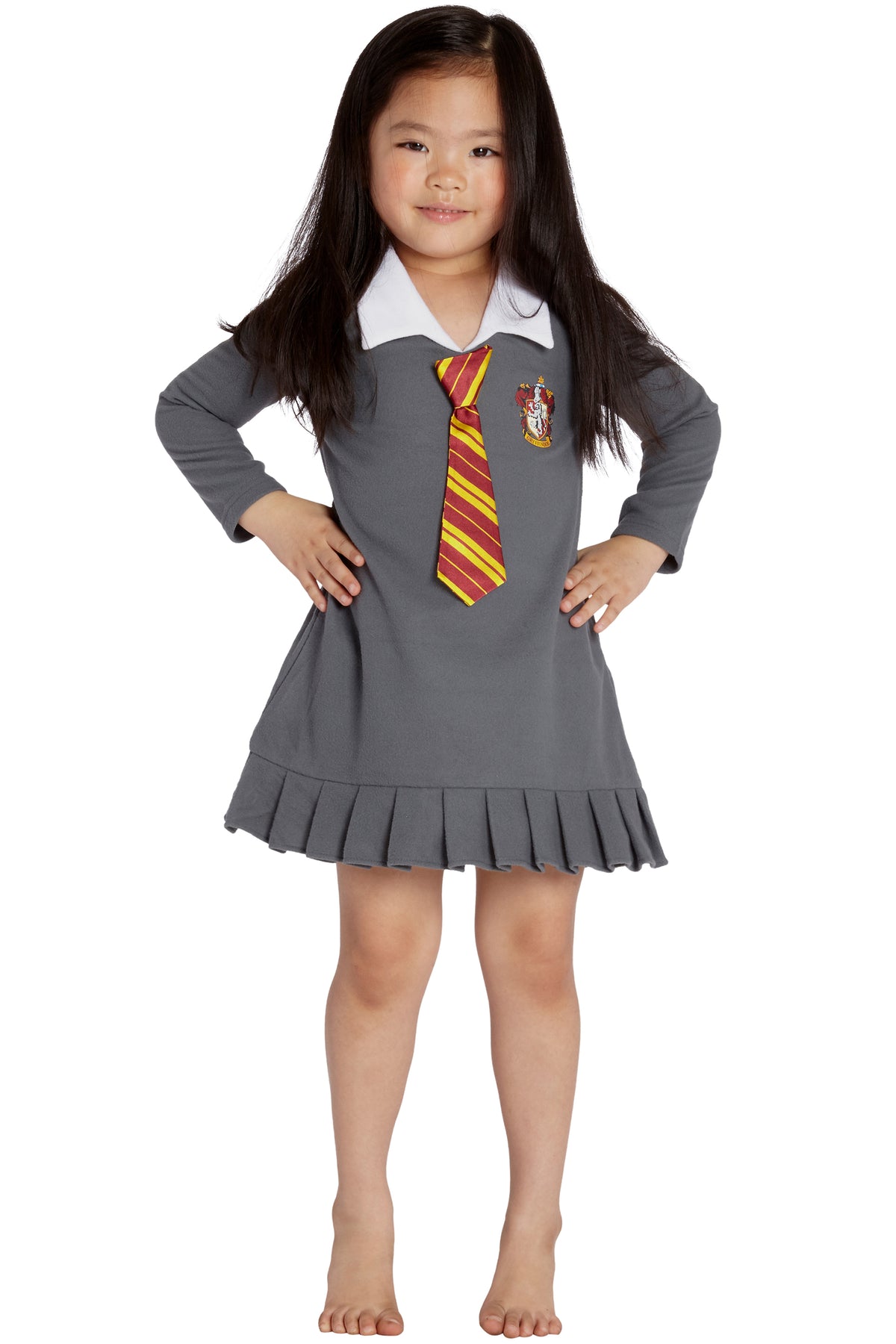 HARRY POTTER "Hermione Granger Gryffindor Halloween Toddler Costume Uniform Tie Pajama Gown