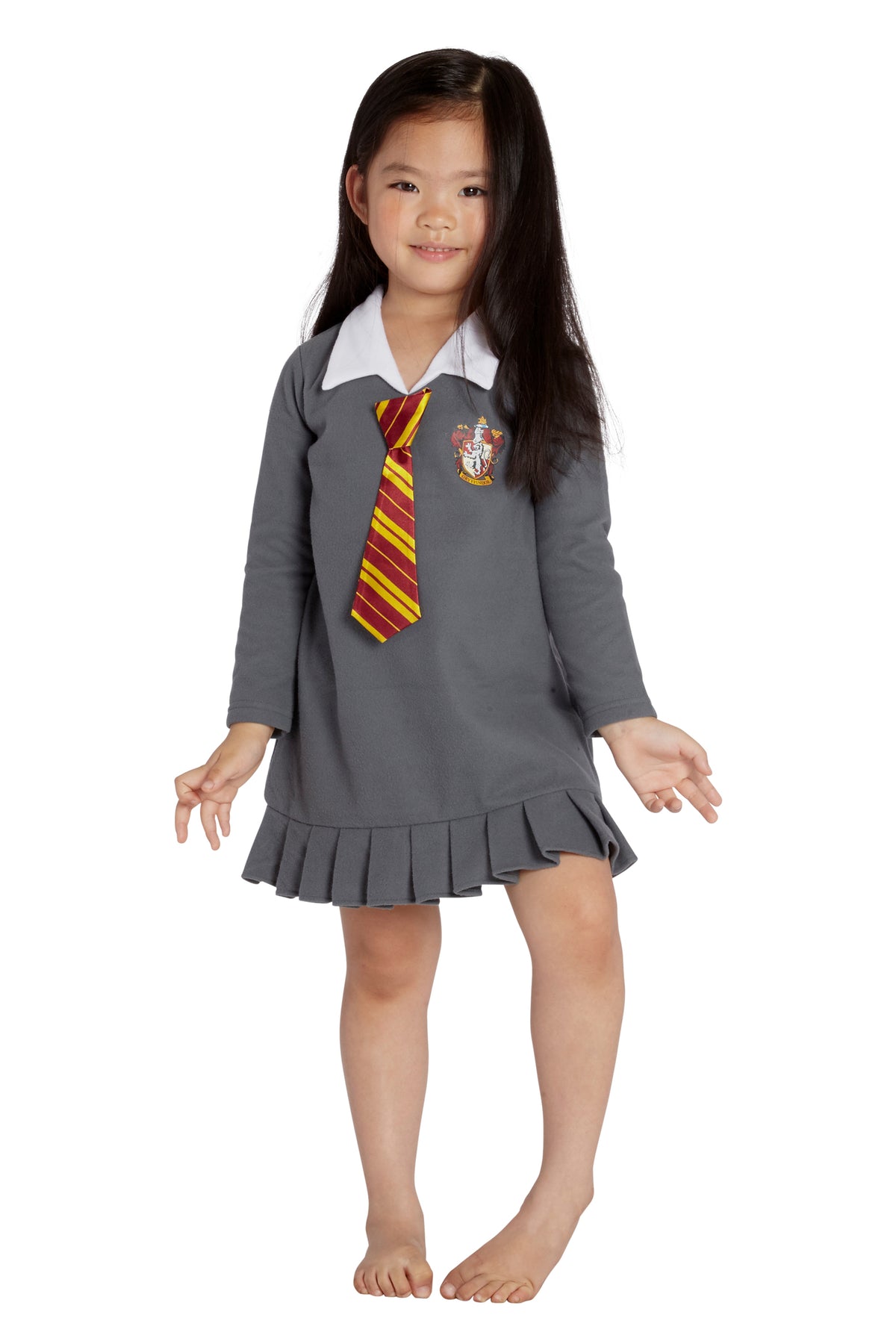 HARRY POTTER "Hermione Granger Gryffindor Halloween Toddler Costume Uniform Tie Pajama Gown