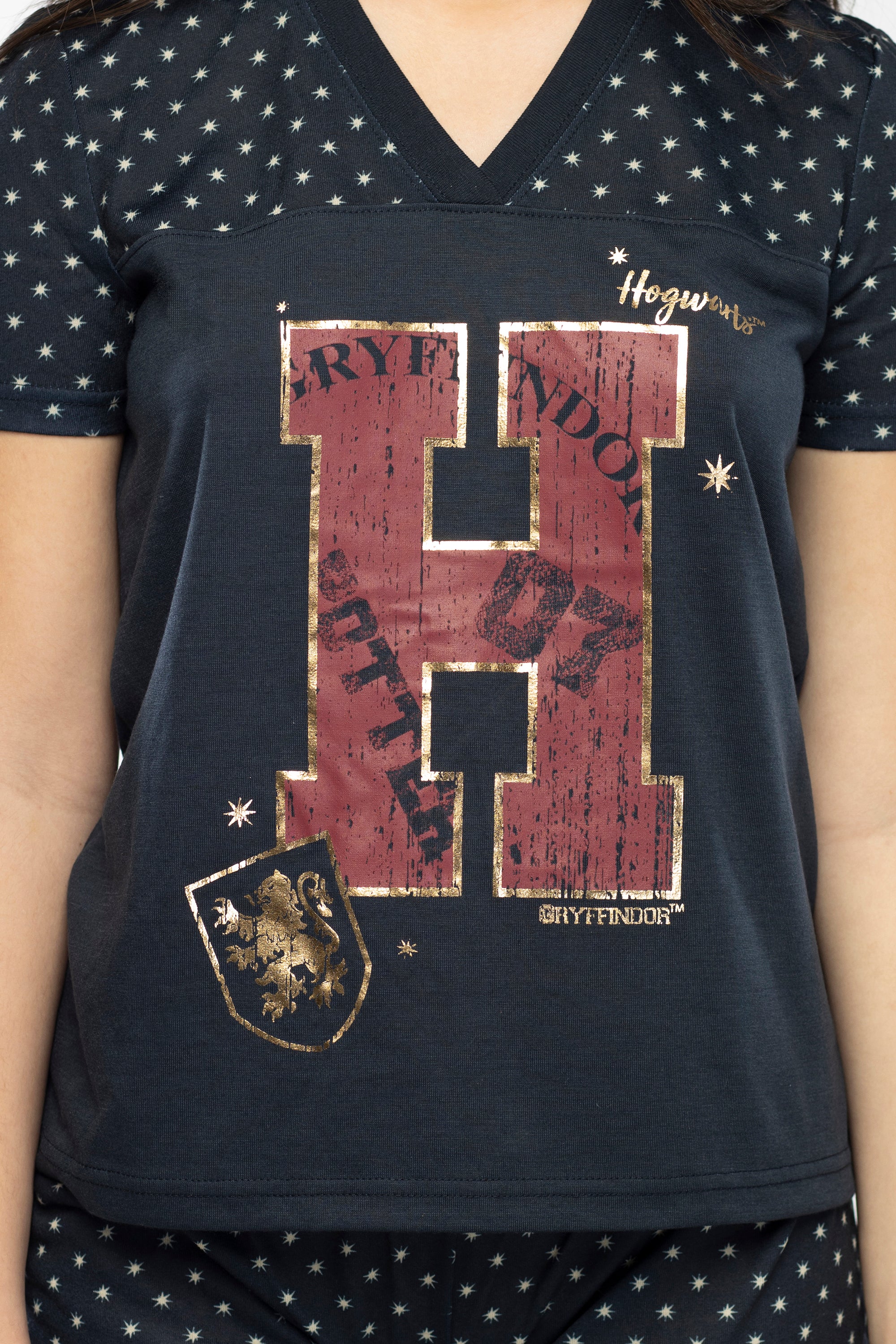 Harry Potter Girls' H Is For Harry Gryffindor Shirt And Pants Pajama Set