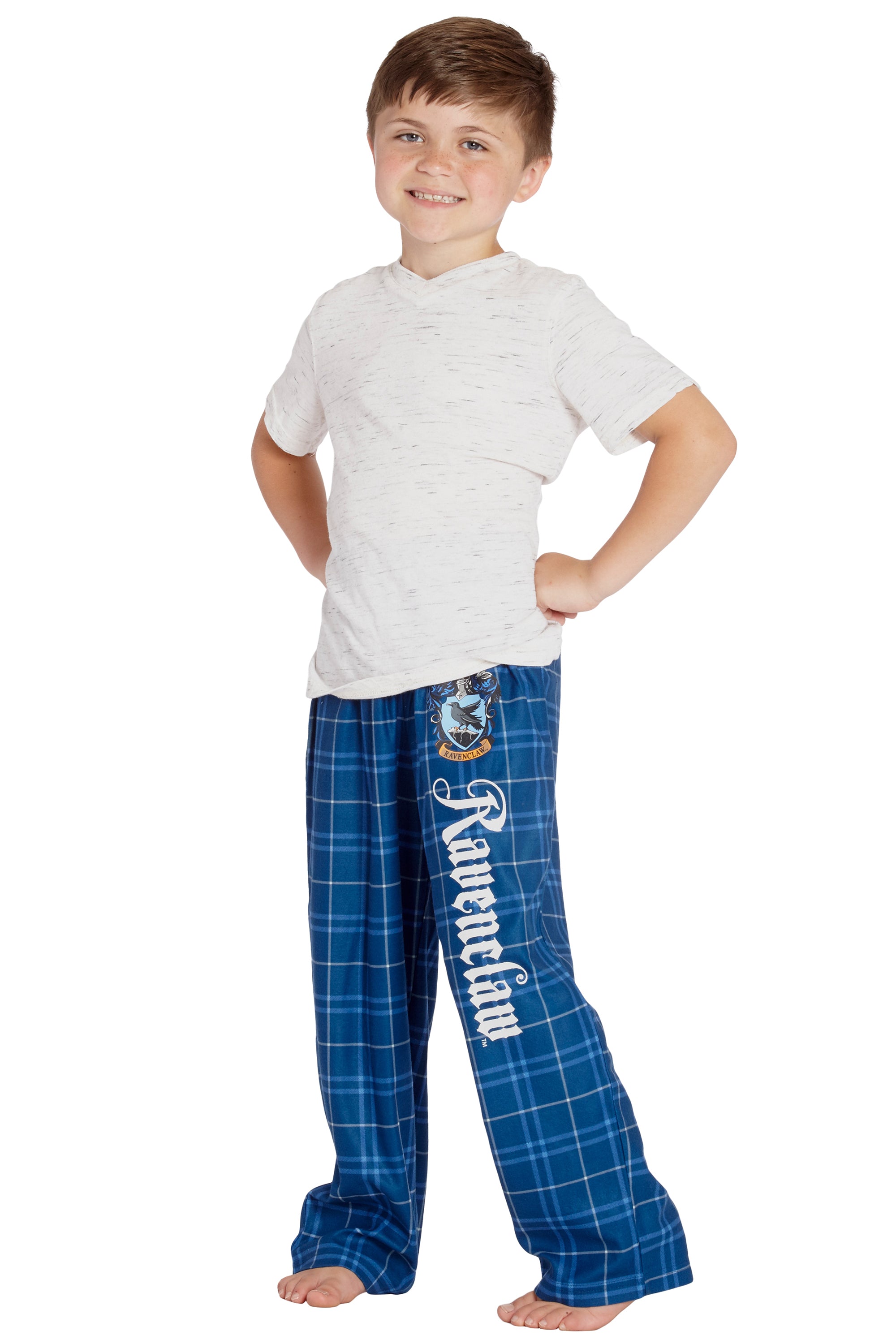 Intimo Harry Potter Boys Houses Plaid Pajama Lounge Pants
