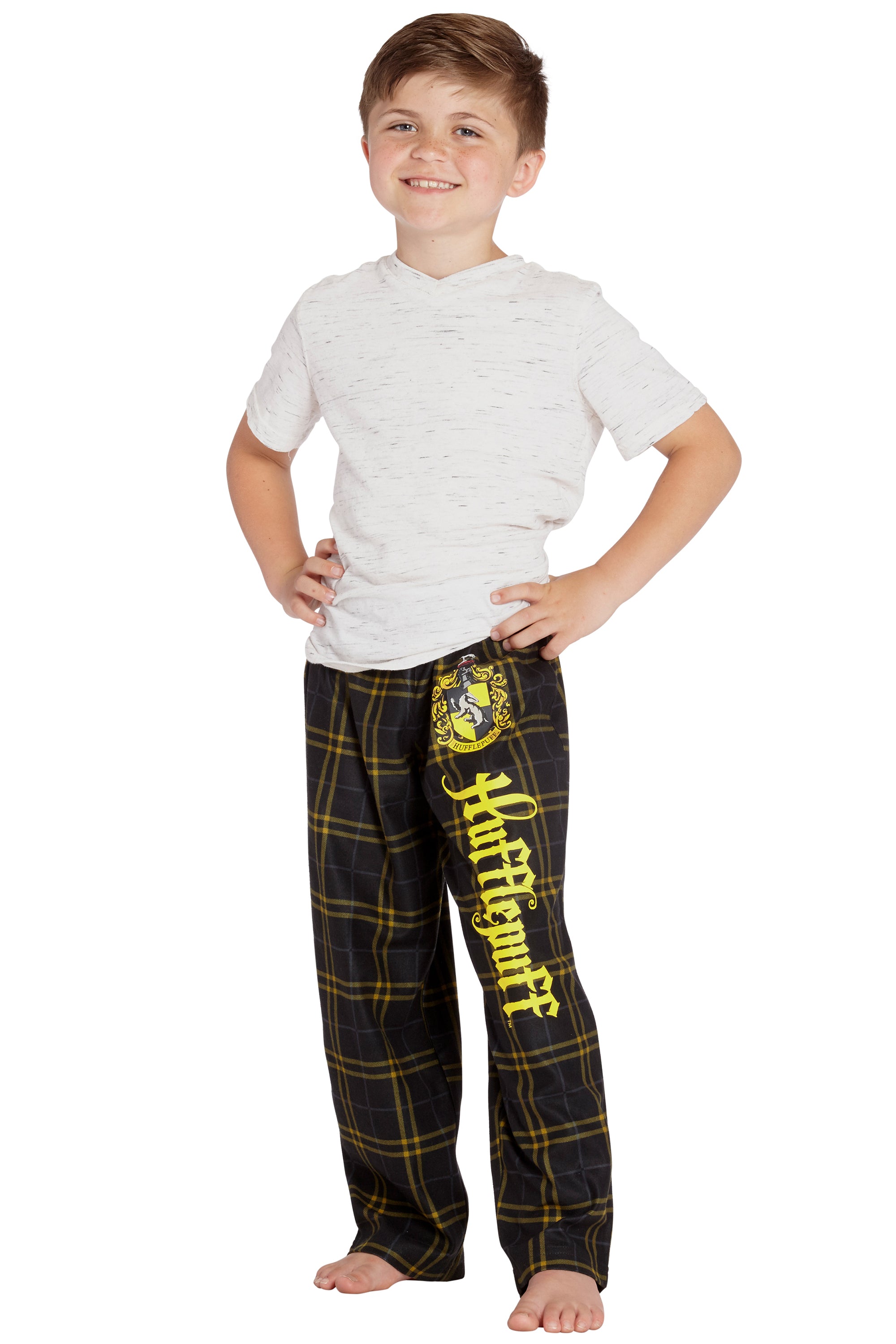 Intimo Harry Potter Boys Houses Plaid Pajama Lounge Pants