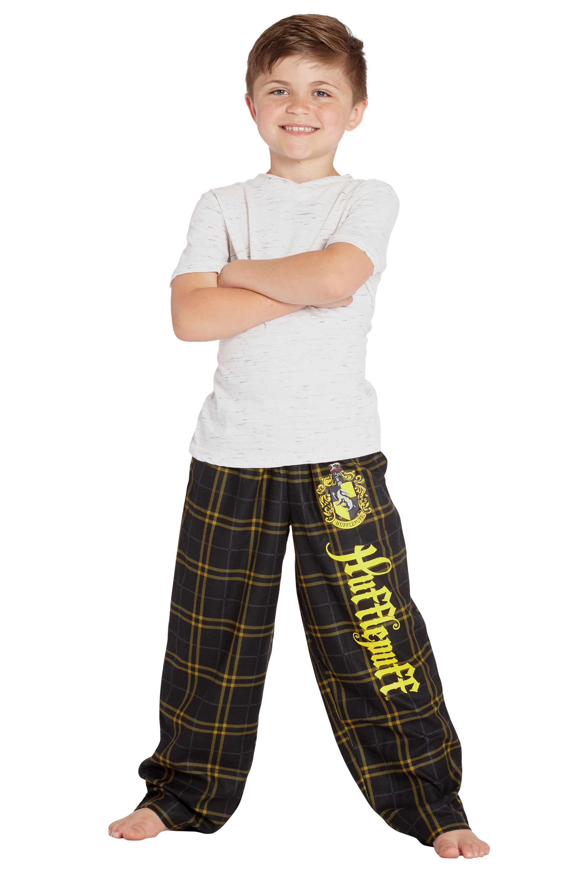 Intimo Harry Potter Boys Houses Plaid Pajama Lounge Pants