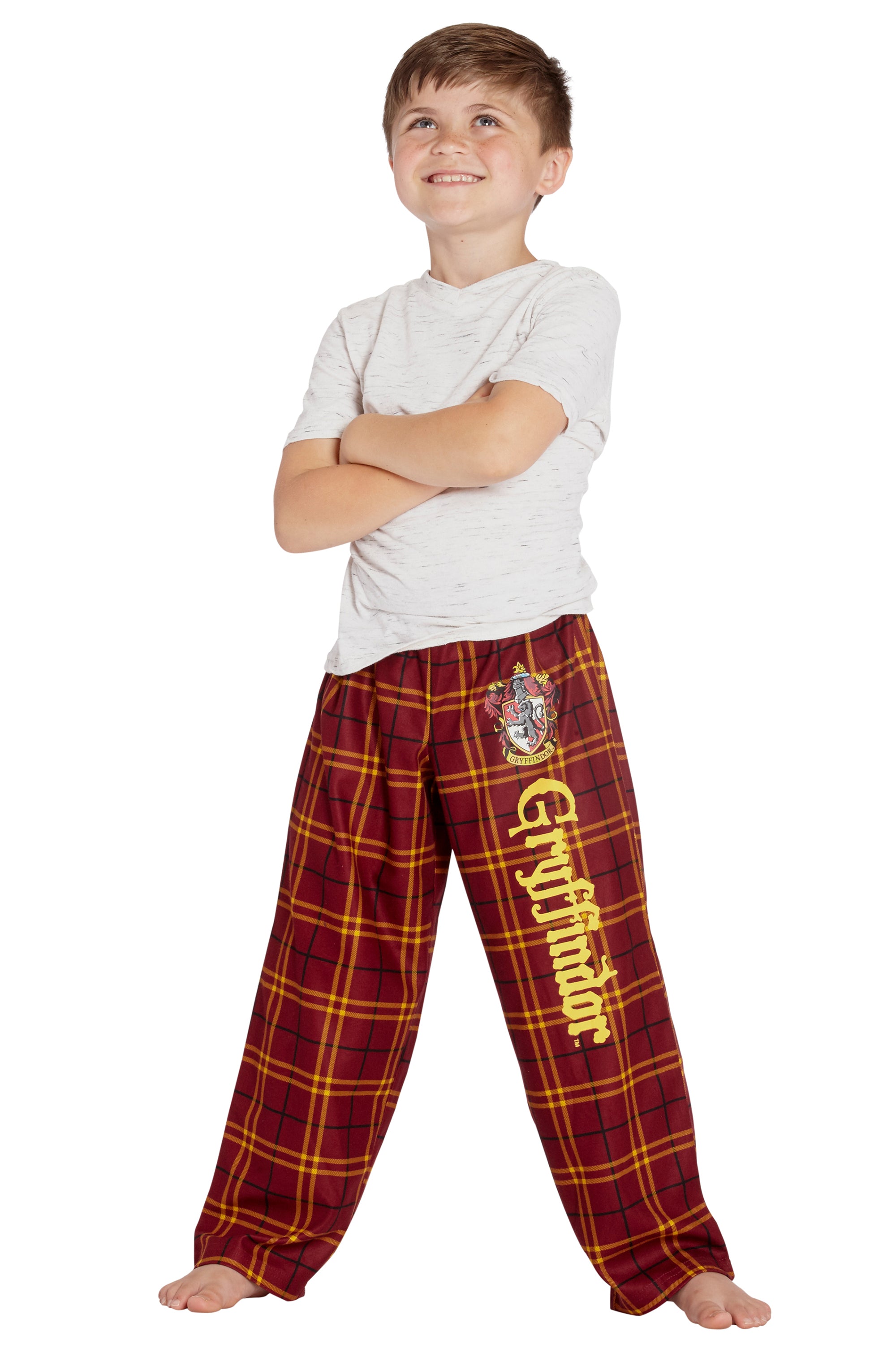 Intimo Harry Potter Boys Houses Plaid Pajama Lounge Pants