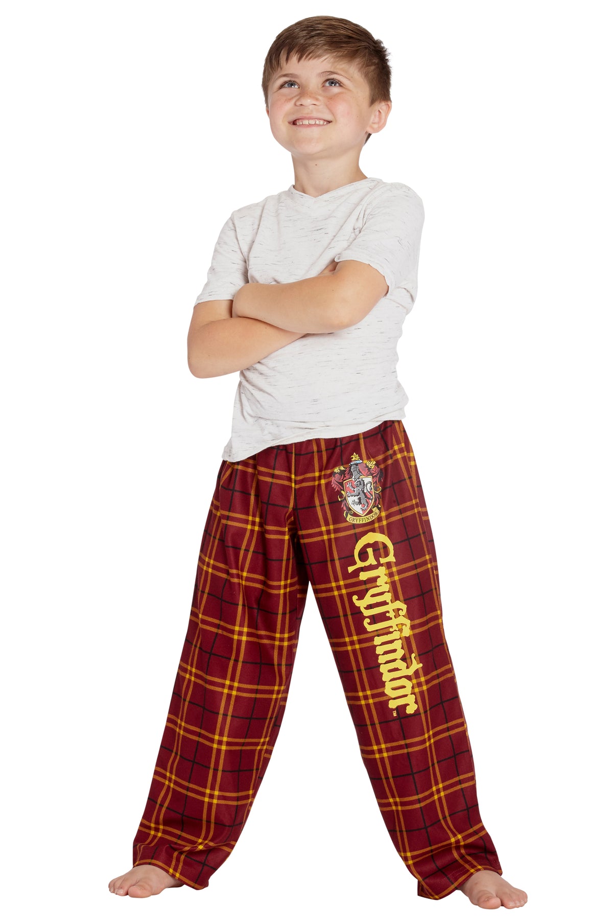 Intimo Harry Potter Boys Houses Plaid Pajama Lounge Pants