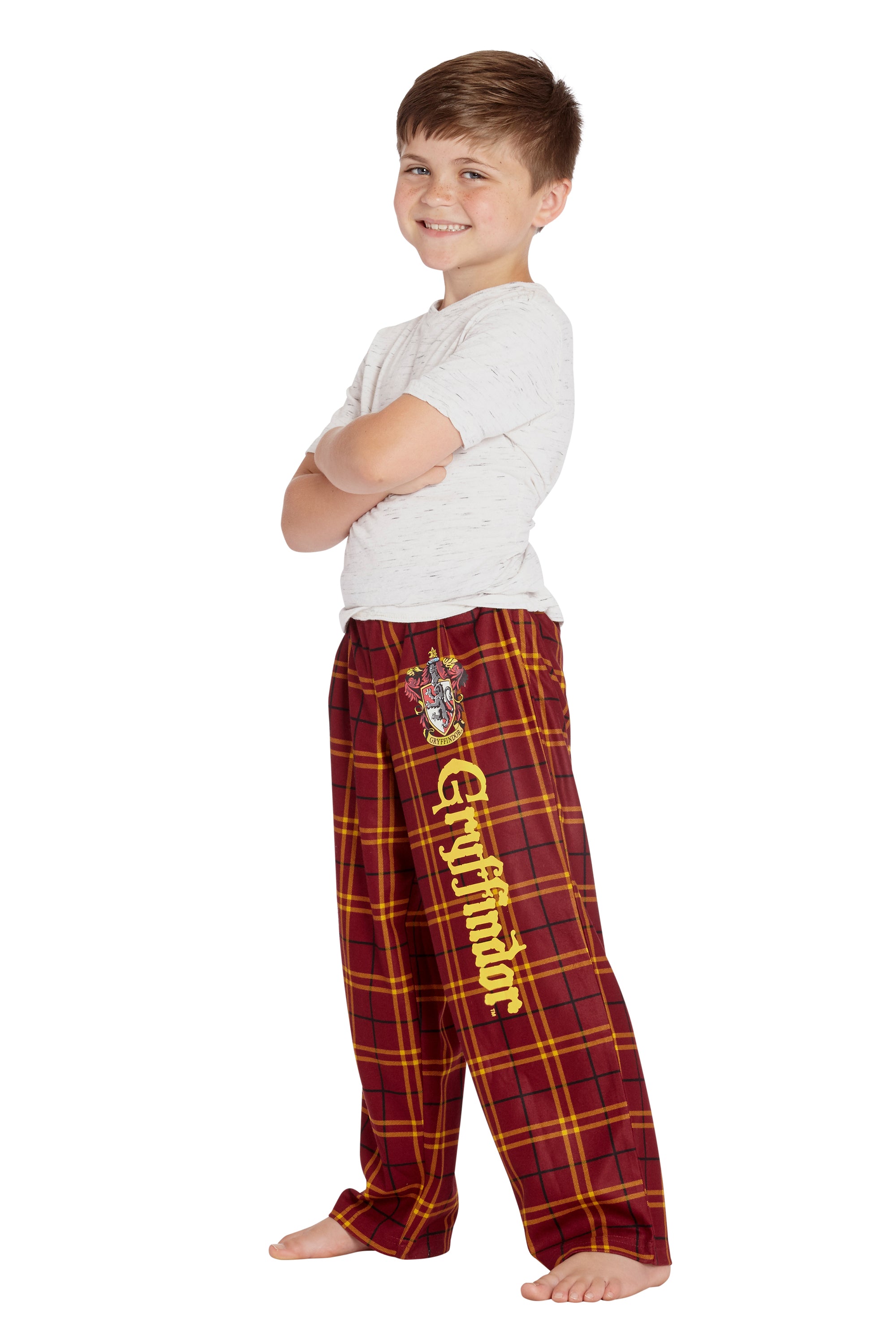 Intimo Harry Potter Boys Houses Plaid Pajama Lounge Pants