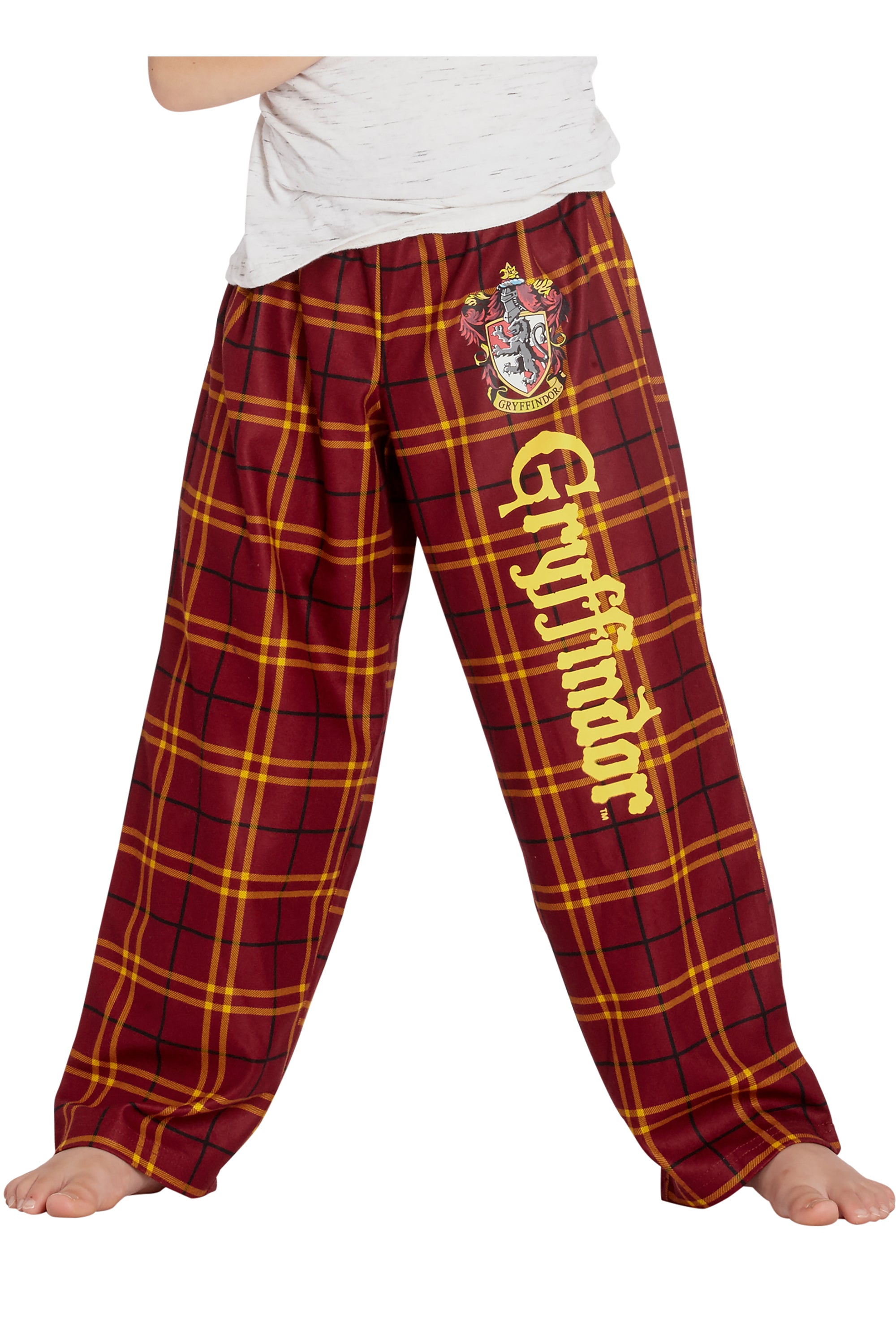 Intimo Harry Potter Boys Houses Plaid Pajama Lounge Pants