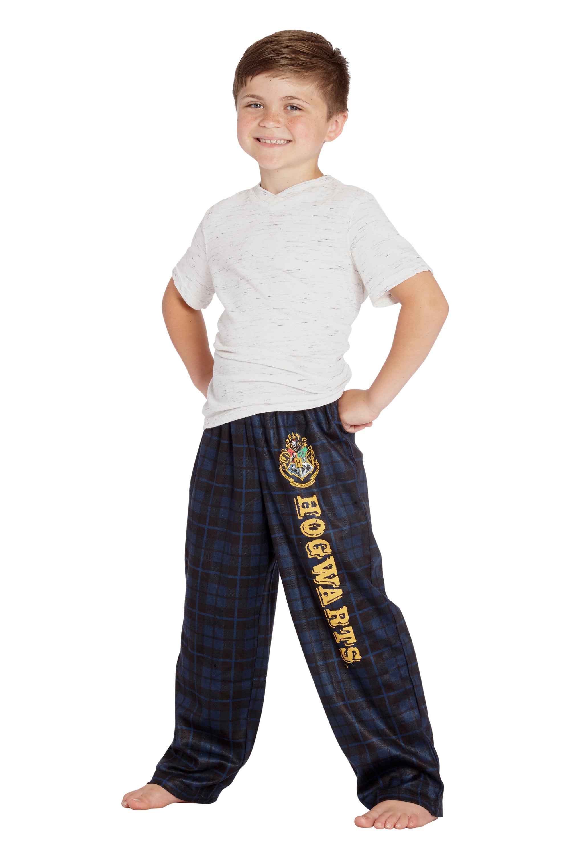 Intimo Harry Potter Boys Houses Plaid Pajama Lounge Pants