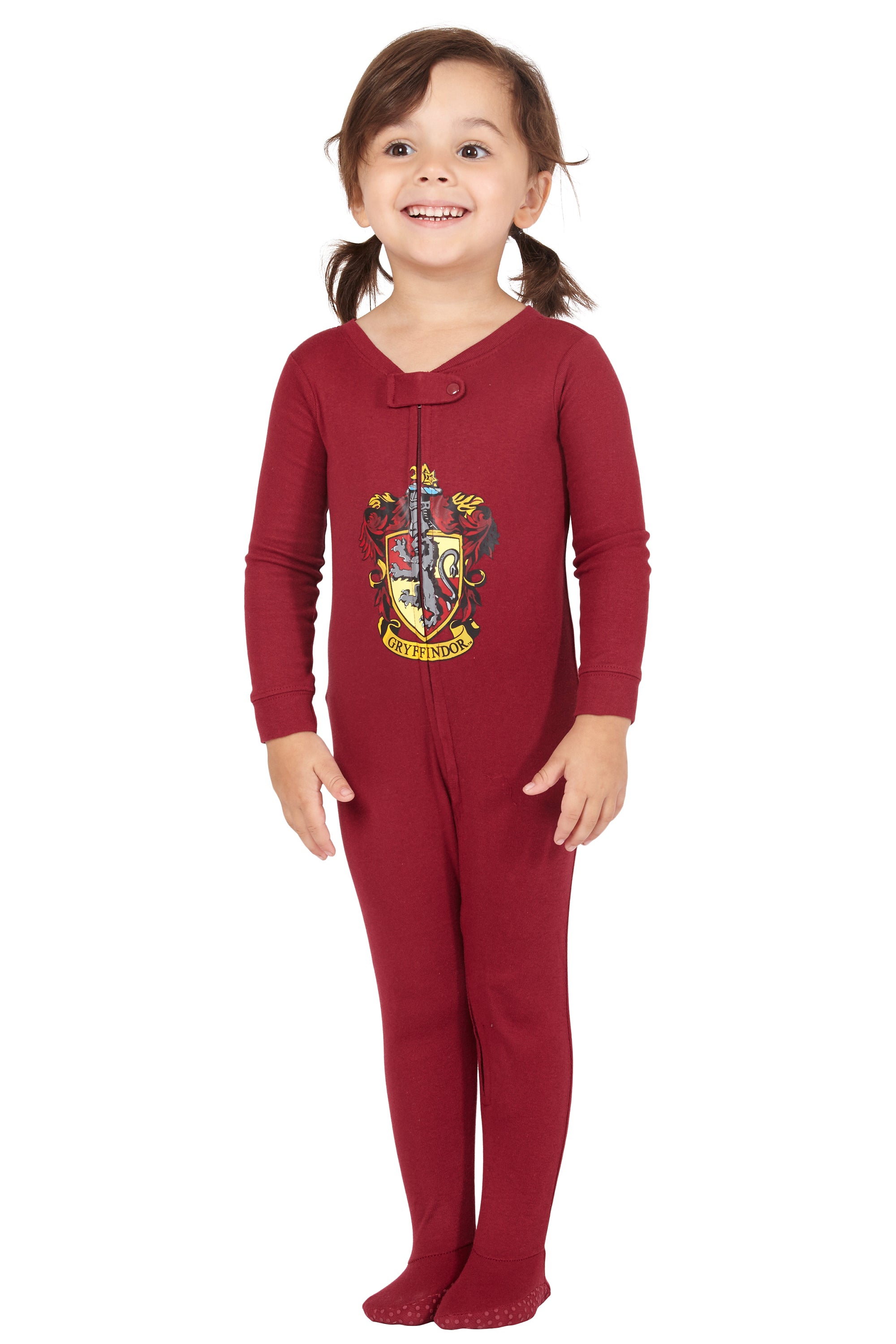 Intimo Baby Pajamas Set Footed Jammies Beanie Hogwarts House Gryffindor