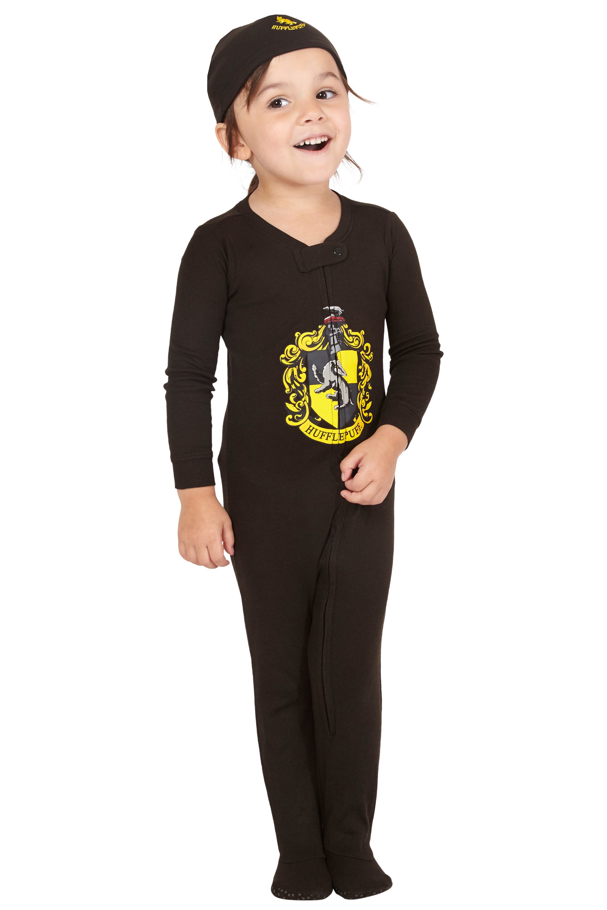 Intimo Baby Pajamas Set Footed Jammies Beanie Hogwarts House Gryffindor