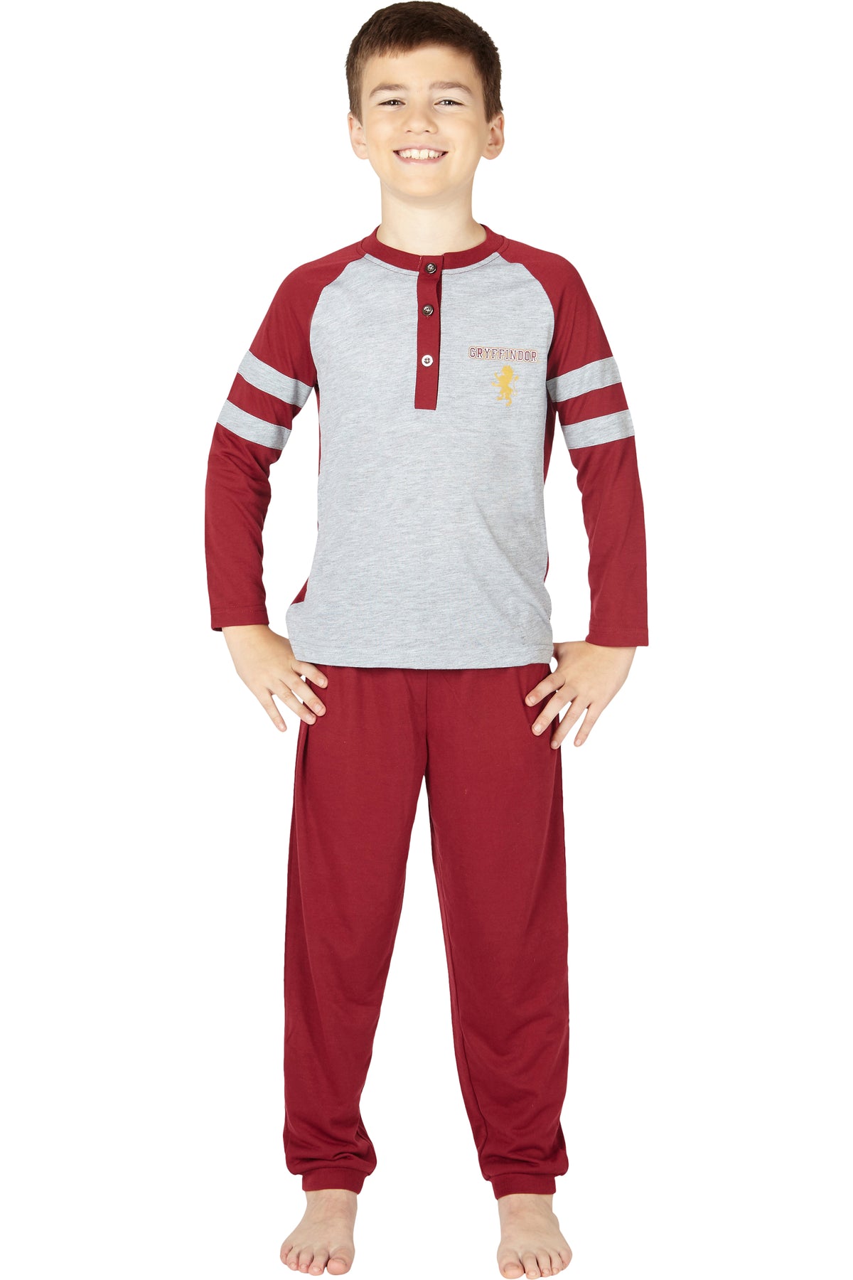 Harry Potter Boys Gryffindor House Athletic Varsity Jogger Pajama Set