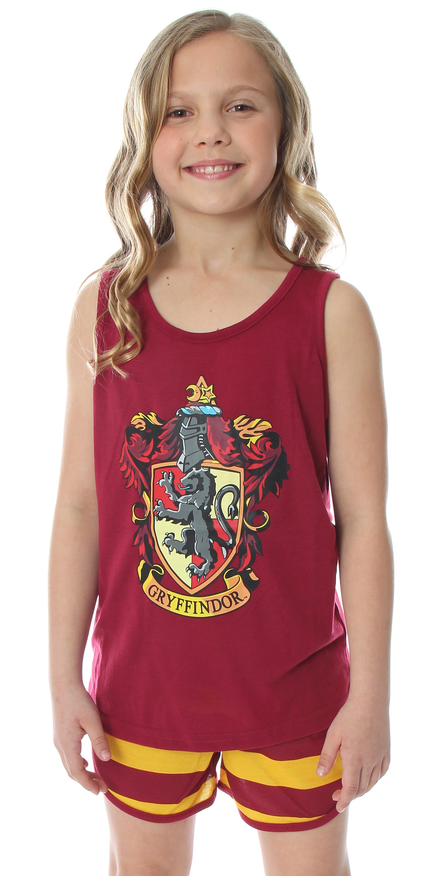Harry Potter Girls Hogwarts House Tank and Shorts Pajama Set