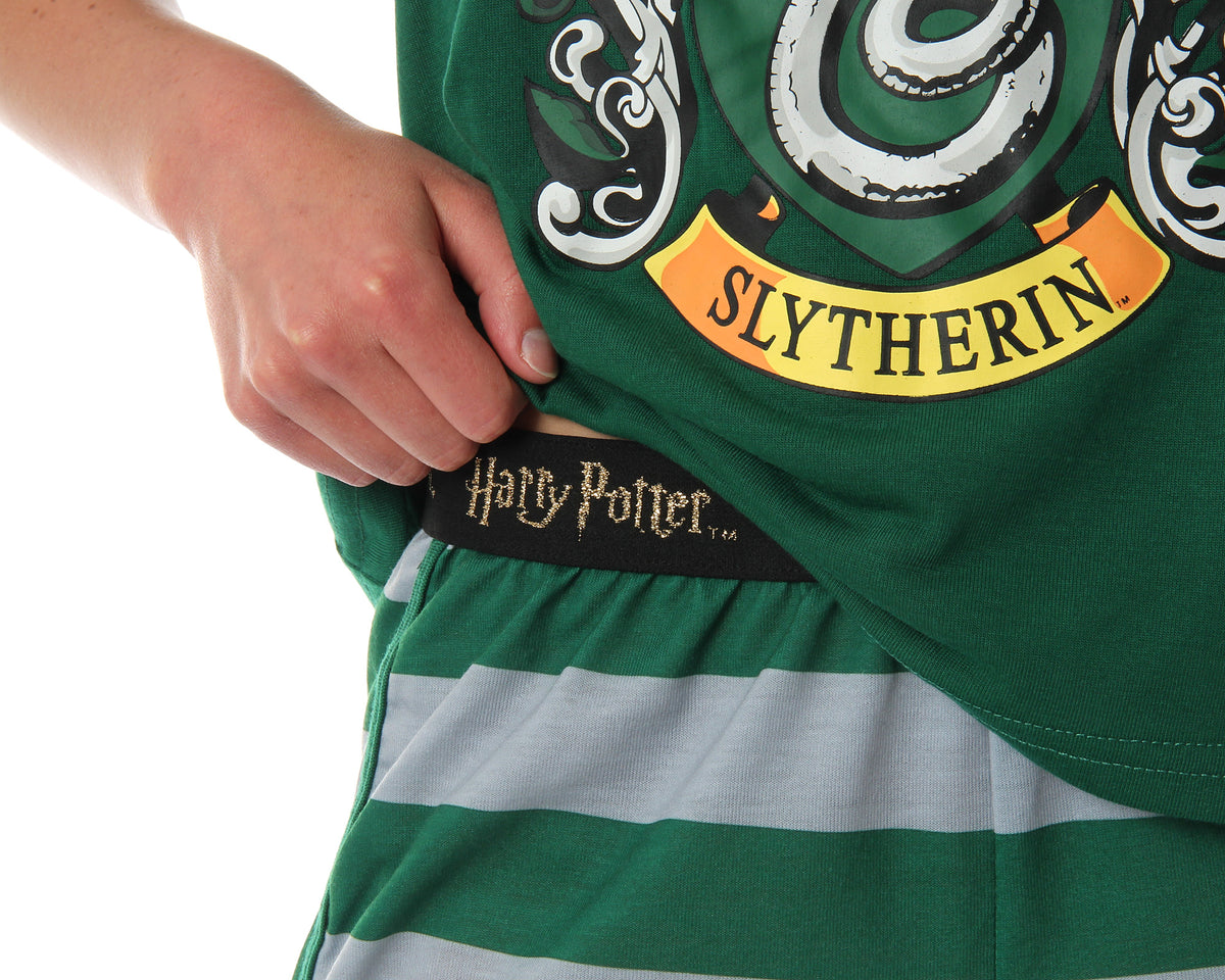 Harry Potter Women's Hogwarts House Crest Racerback Tank and Shorts Pajama Lounge Set