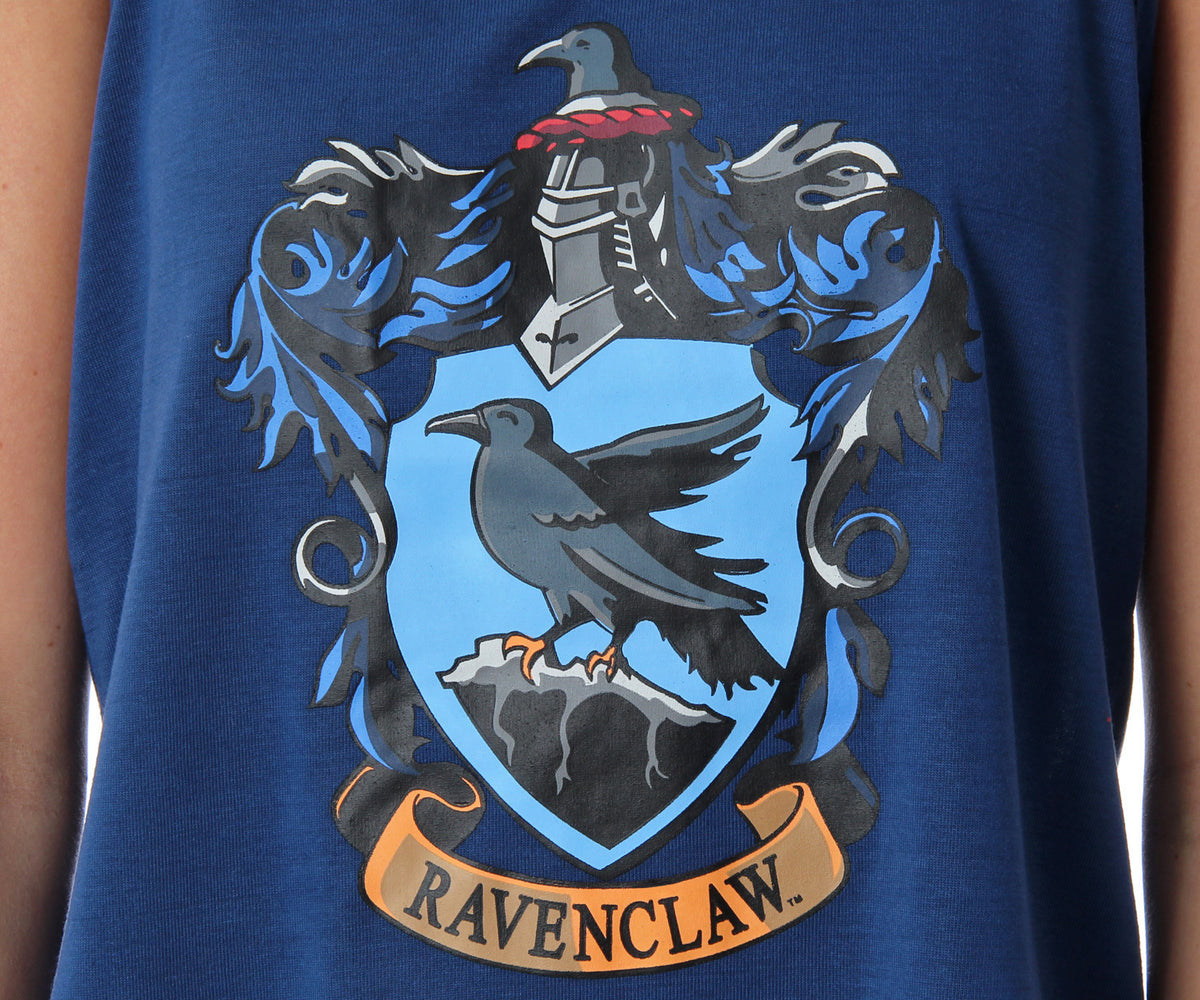 Harry Potter Women's Hogwarts House Crest Racerback Tank and Shorts Pajama Lounge Set