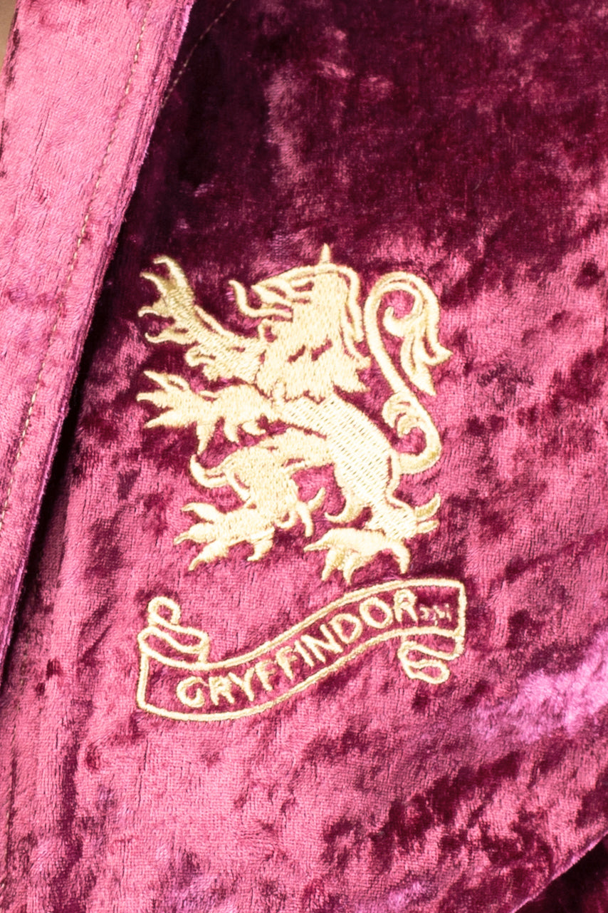 Harry Potter Womens Velvet Robe Hogwarts Houses
