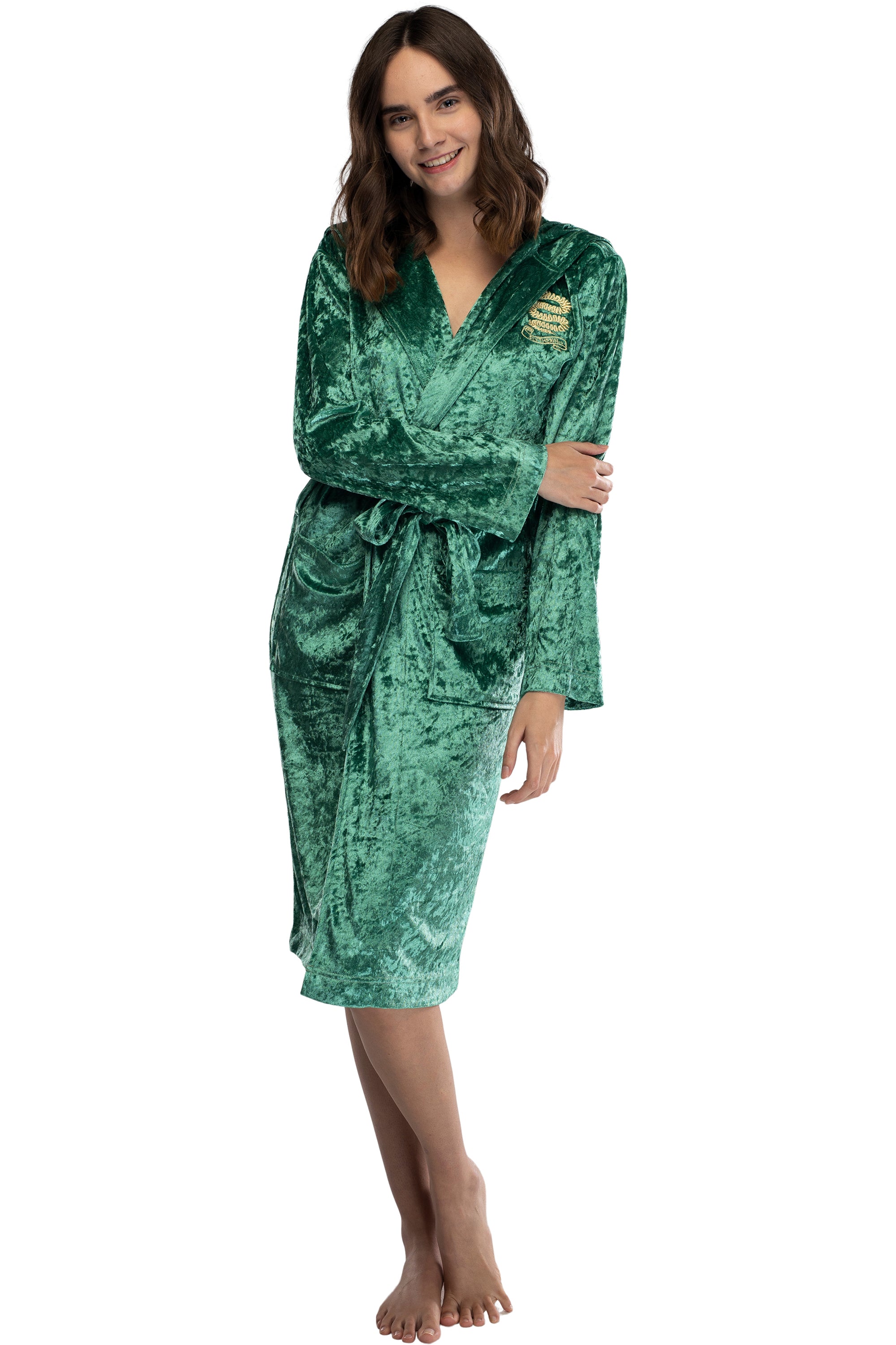 Harry Potter Womens Velvet Robe Hogwarts Houses
