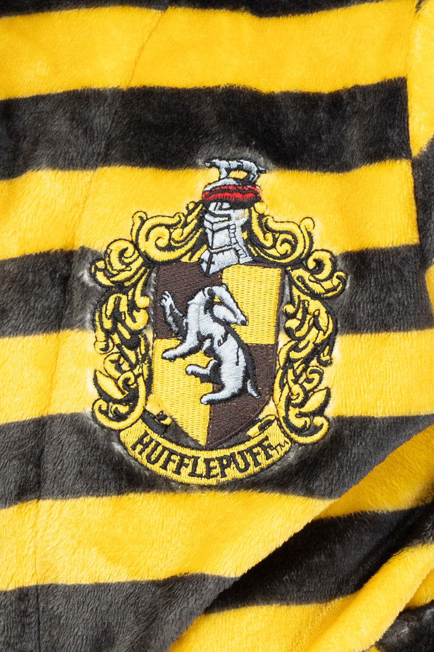 Harry Potter Juniors' Striped Hooded Plush Fleece Robe Pajama
