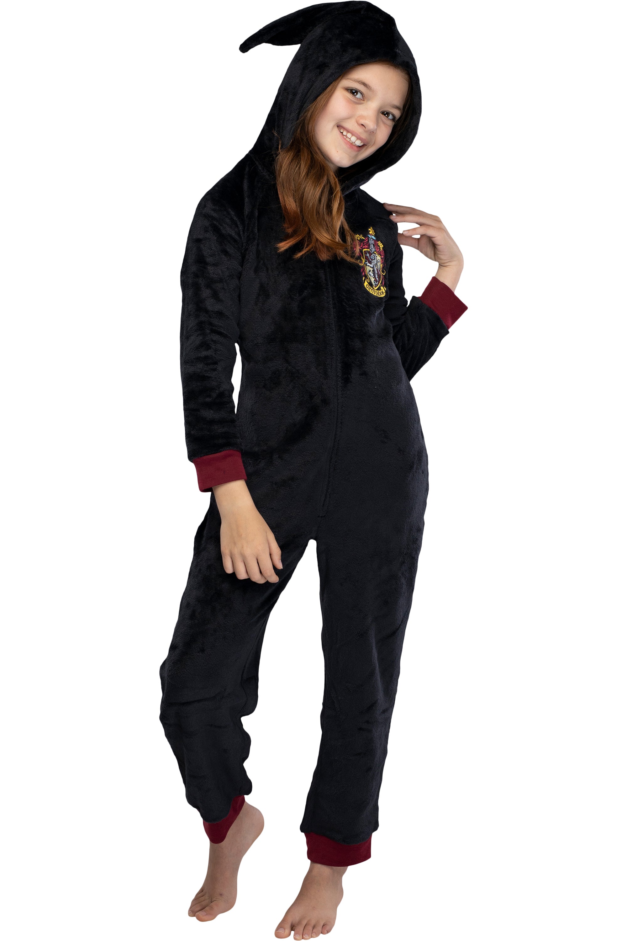 Harry Potter Unisex Kids Hooded Pajama Union Suit