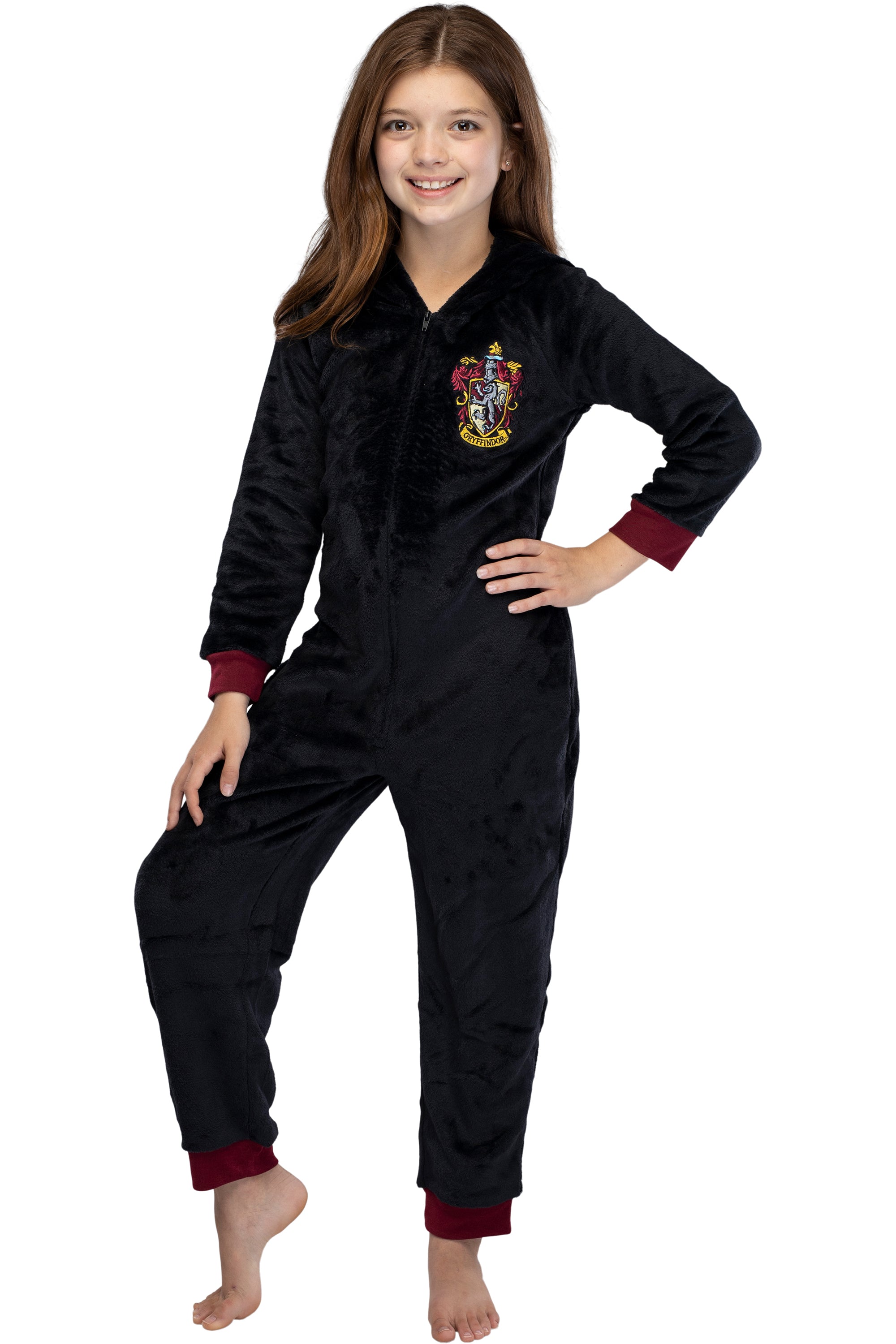 Harry Potter Unisex Kids Hooded Pajama Union Suit