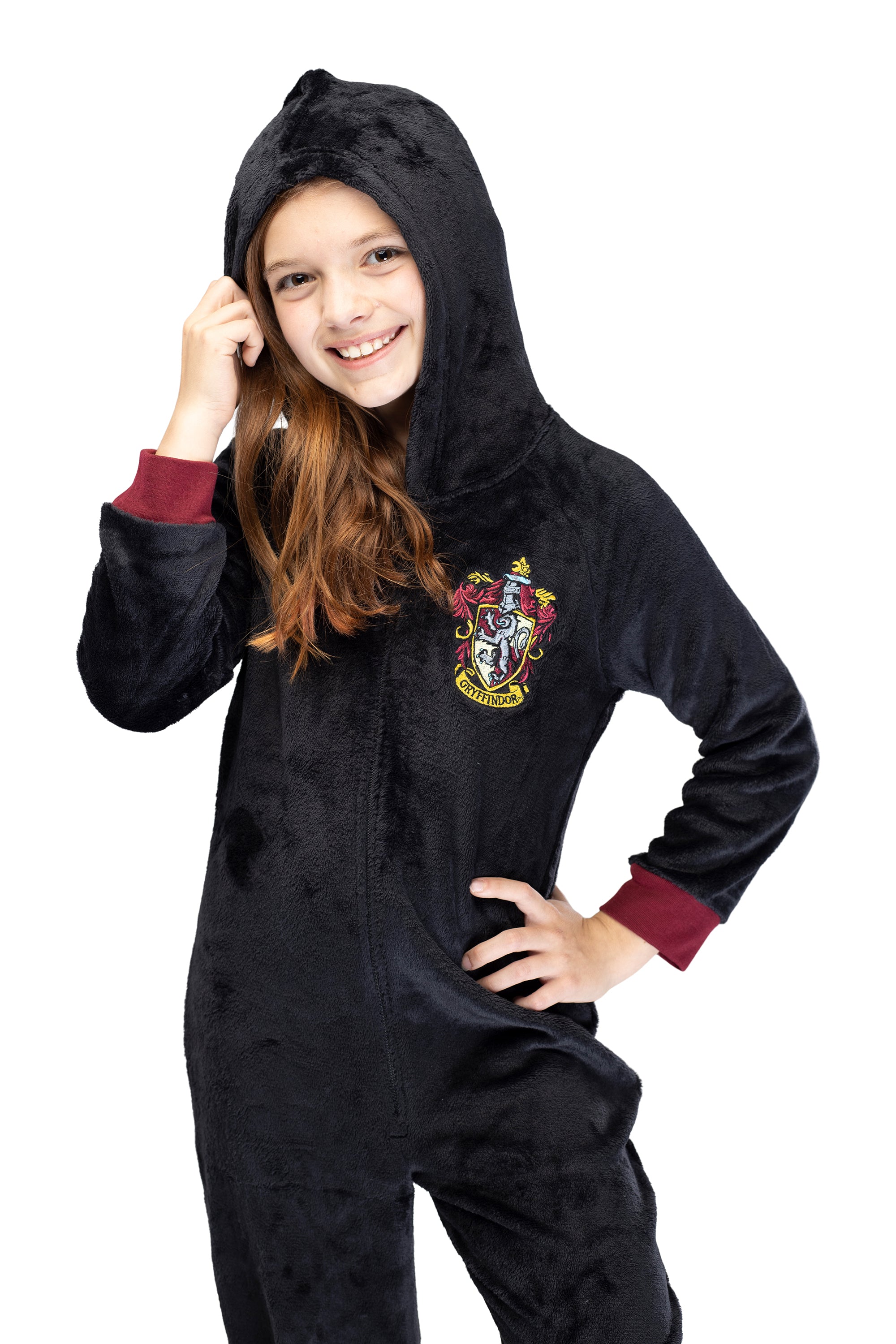 Harry Potter Unisex Kids Hooded Pajama Union Suit