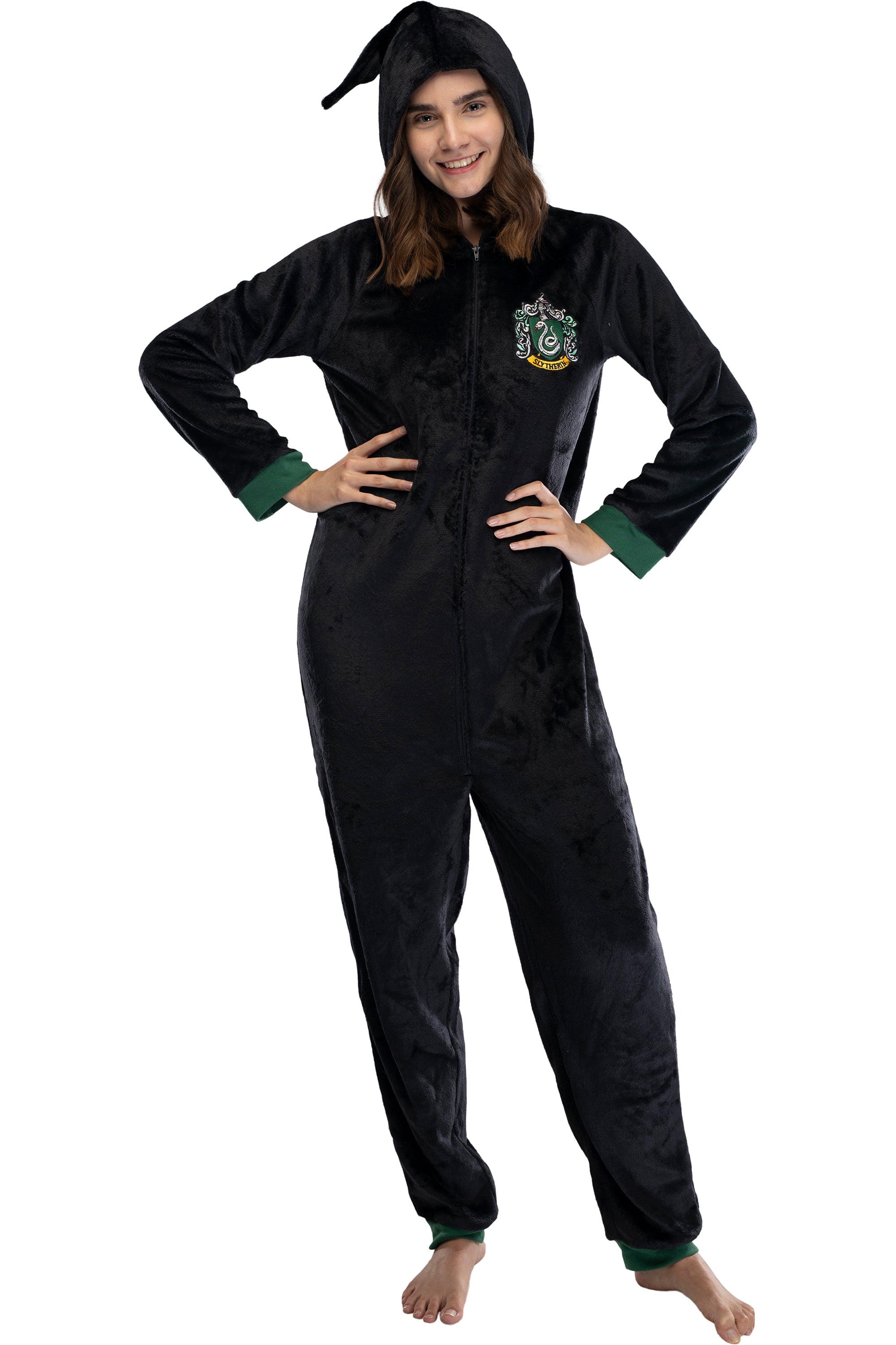 Harry Potter Juniors' Hooded One-Piece Pajama Union Suit