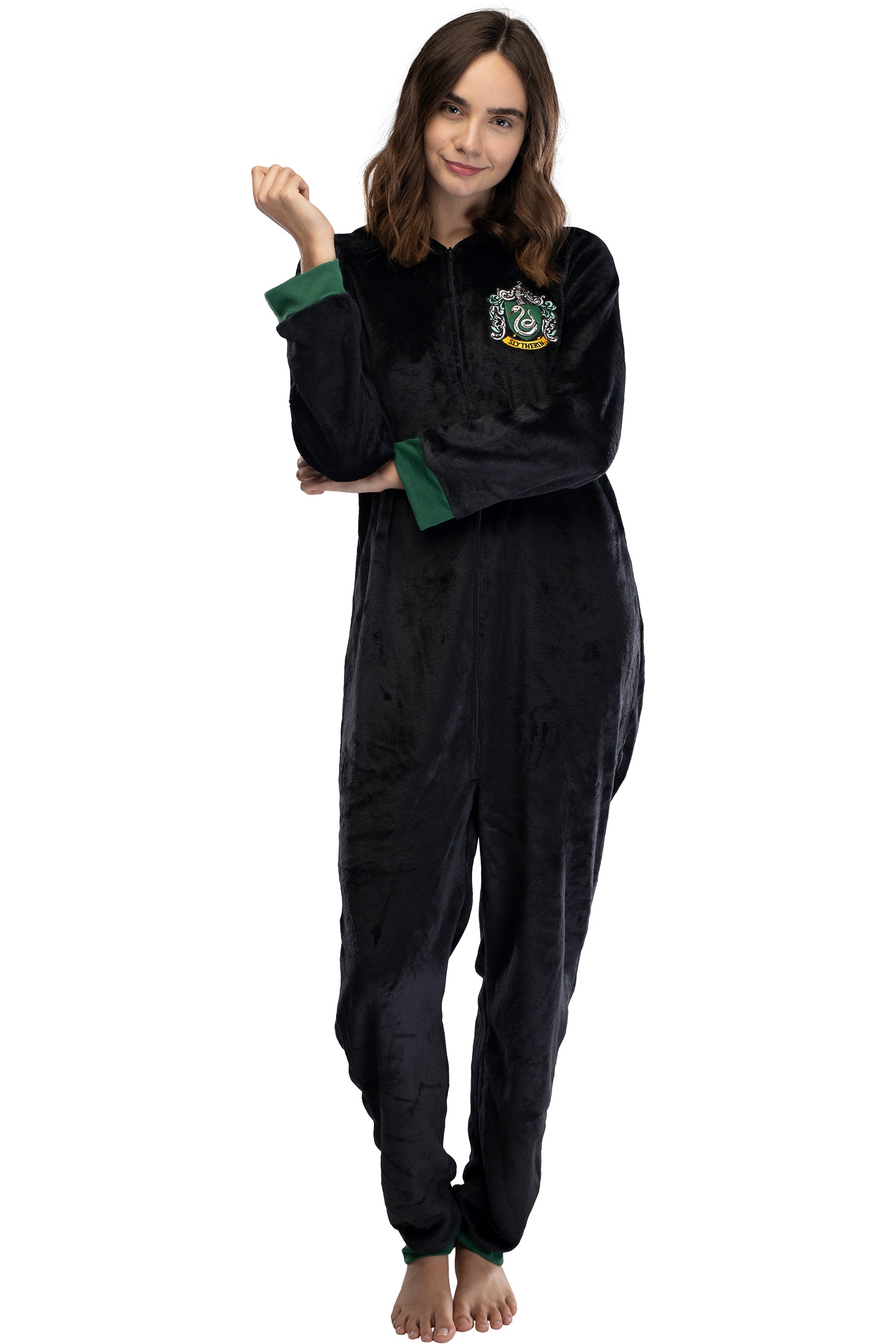 Harry Potter Juniors' Hooded One-Piece Pajama Union Suit