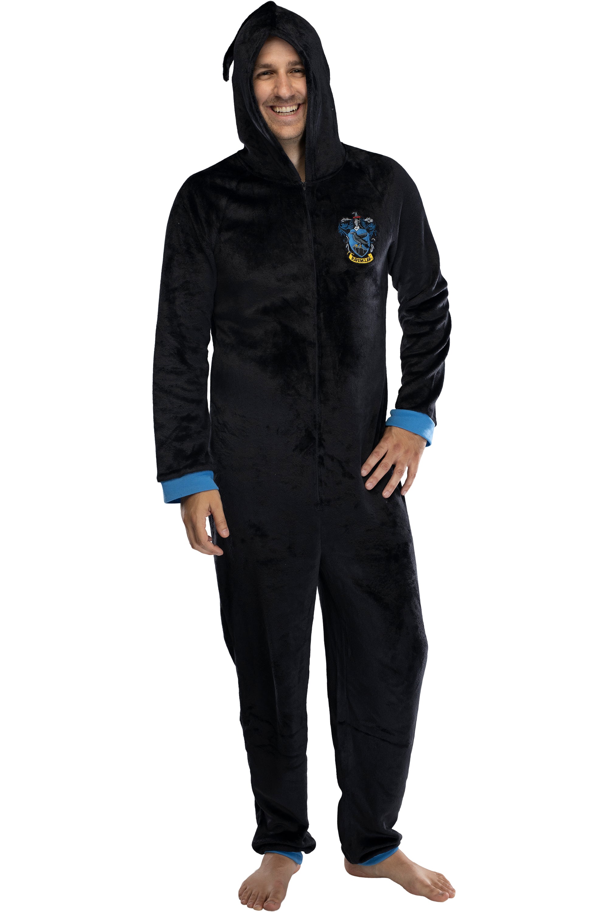 Harry Potter Adult Men's Hooded One-Piece Pajama Union Suit