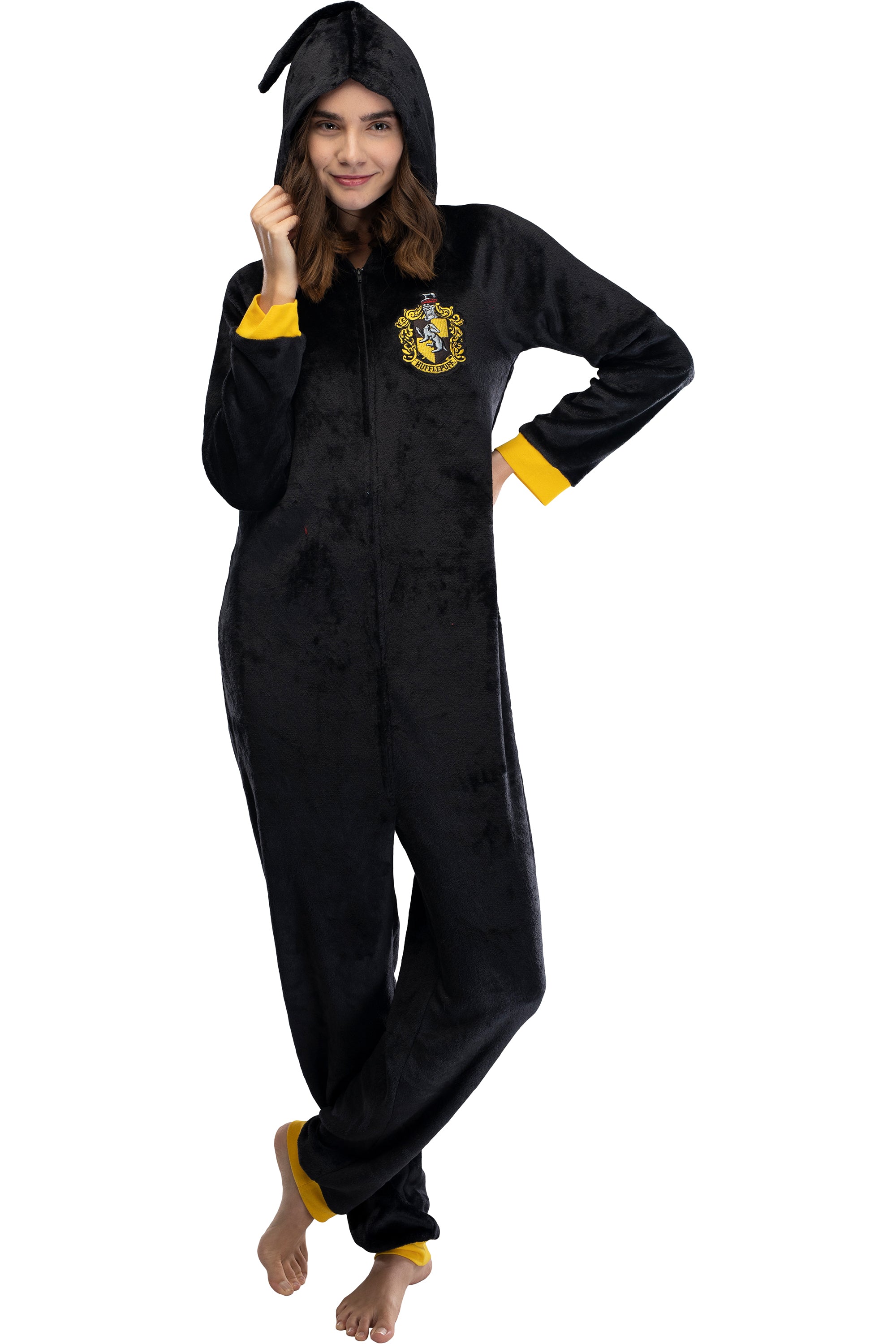 Harry Potter Juniors' Hooded One-Piece Pajama Union Suit