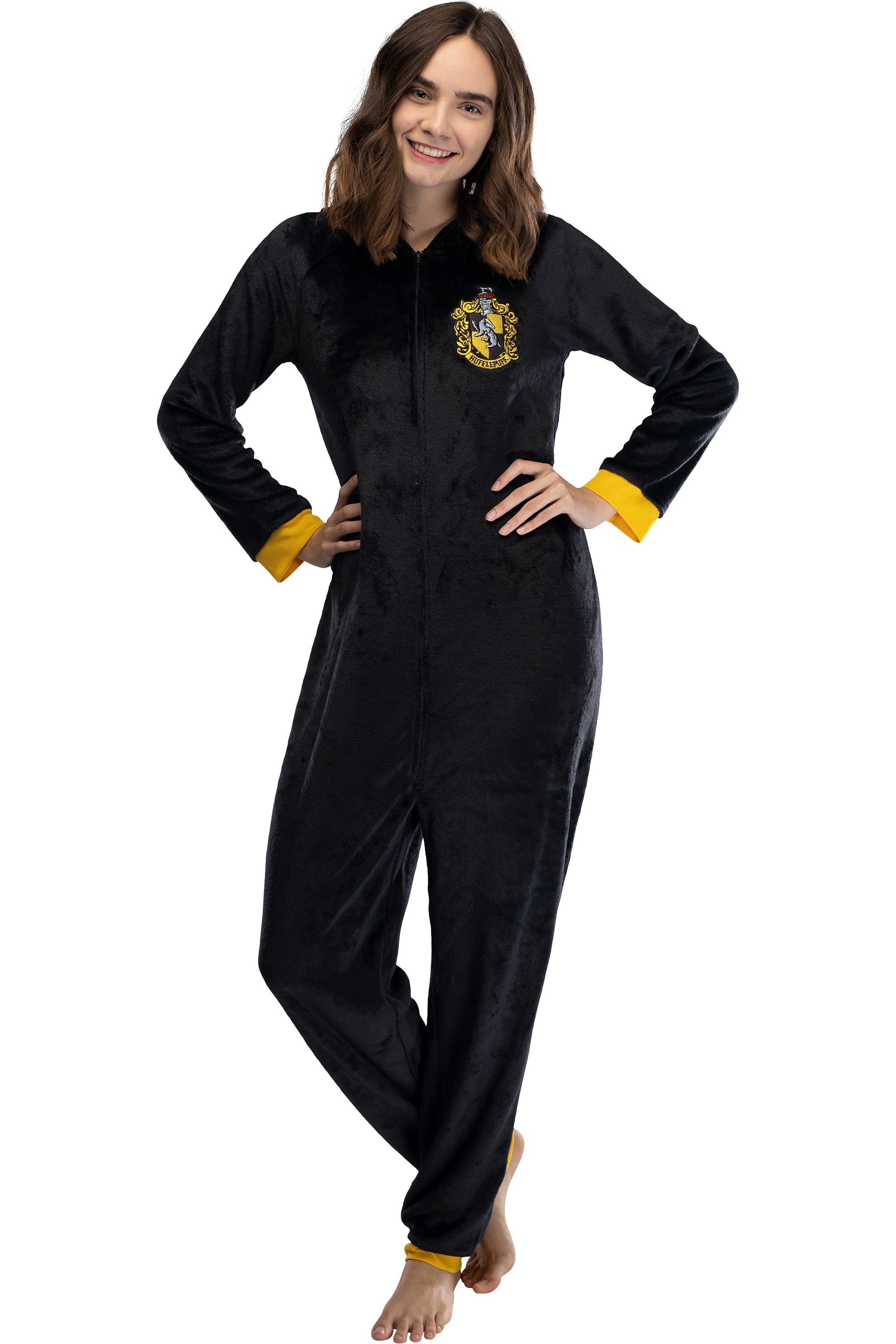 Harry Potter Juniors' Hooded One-Piece Pajama Union Suit