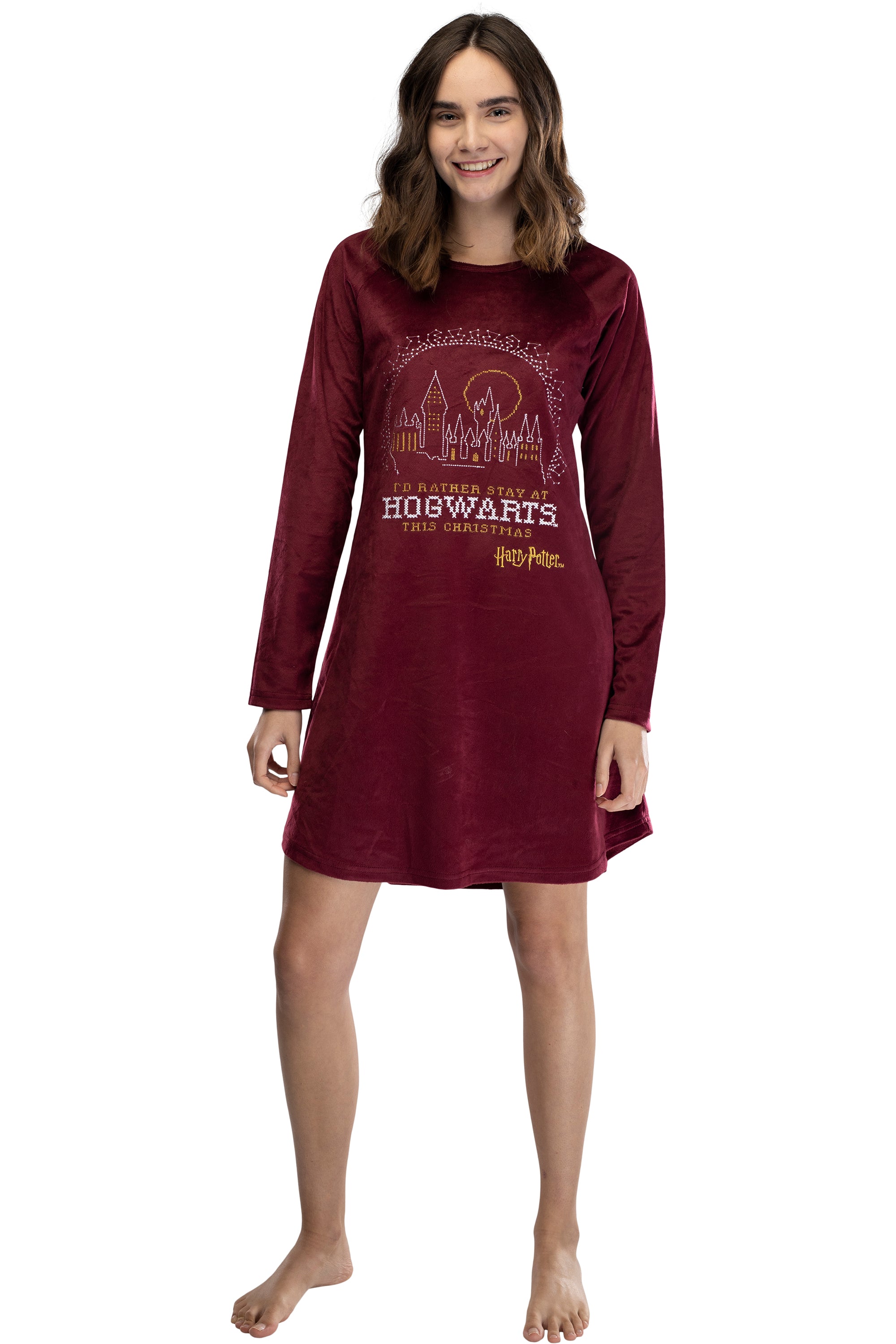 Harry Potter I'd Rather Stay At Hogwarts This Christmas Junior's Nightown XS
