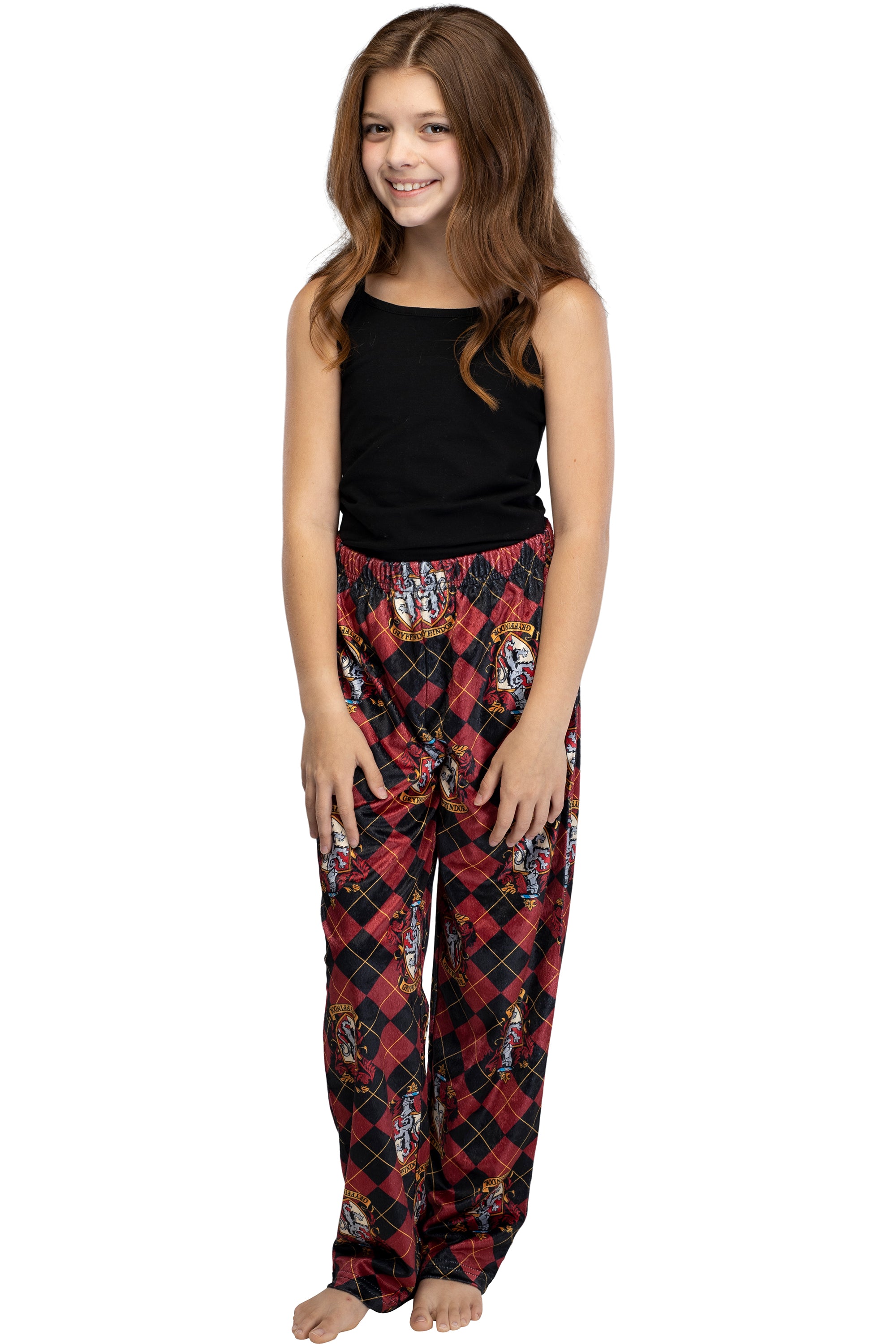 Harry Potter Big Girls Hogwarts Houses Crest Lounge Pants Pajamas