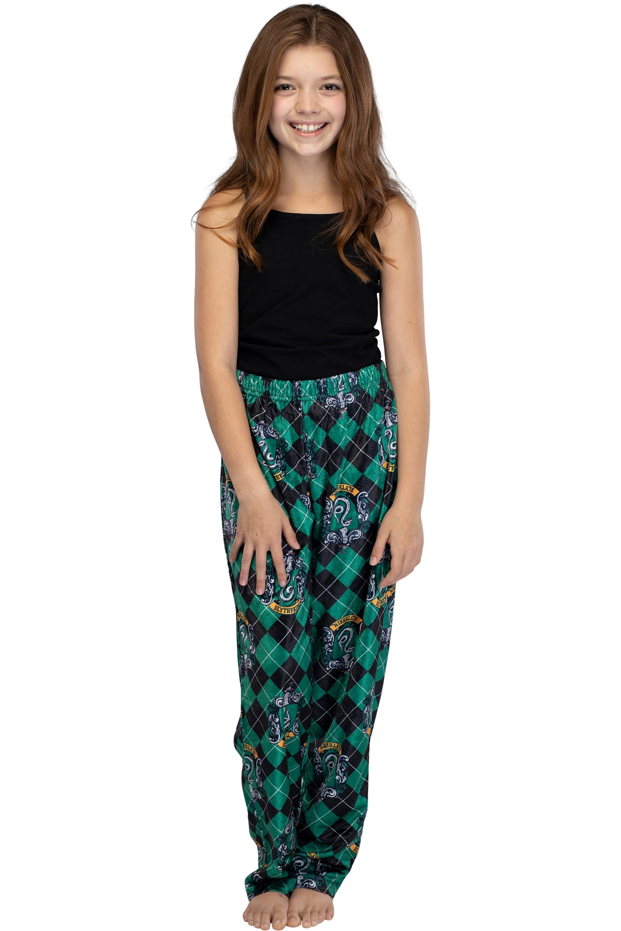 Harry Potter Big Girls Hogwarts Houses Crest Lounge Pants Pajamas