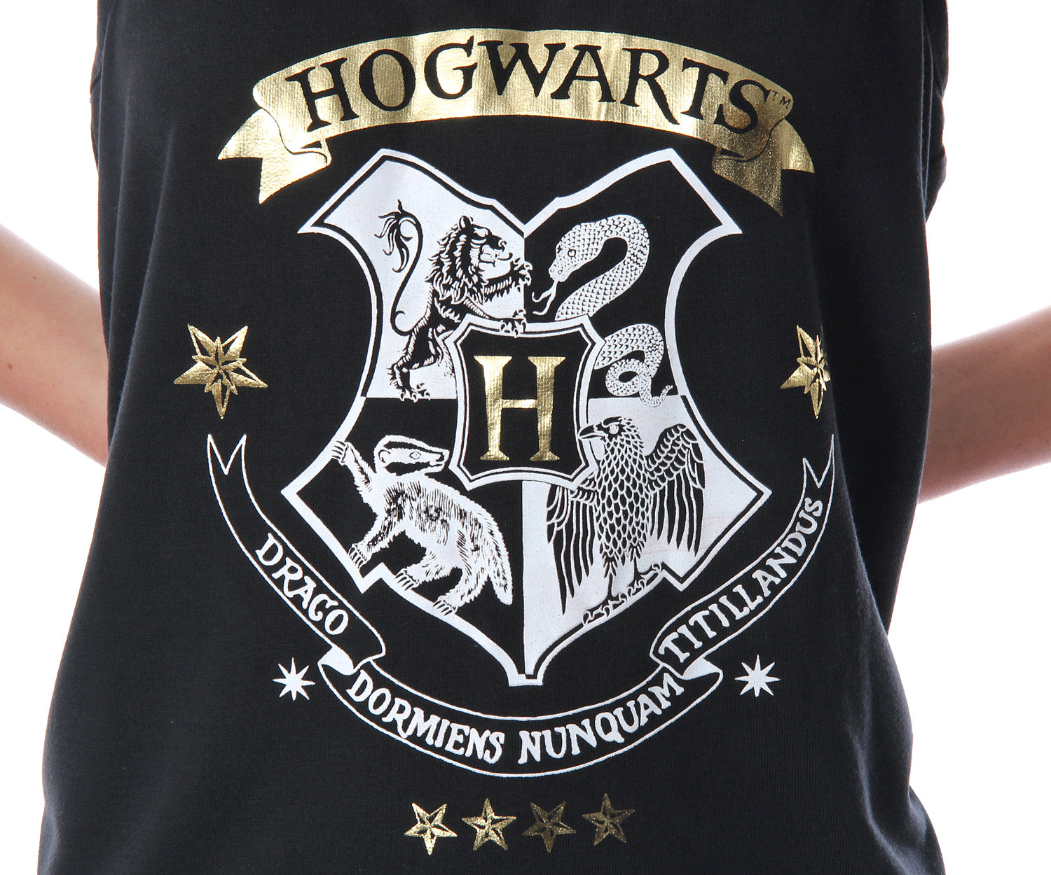Harry Potter Women's Hogwarts House Crest Racerback Tank and Shorts Pajama Lounge Set