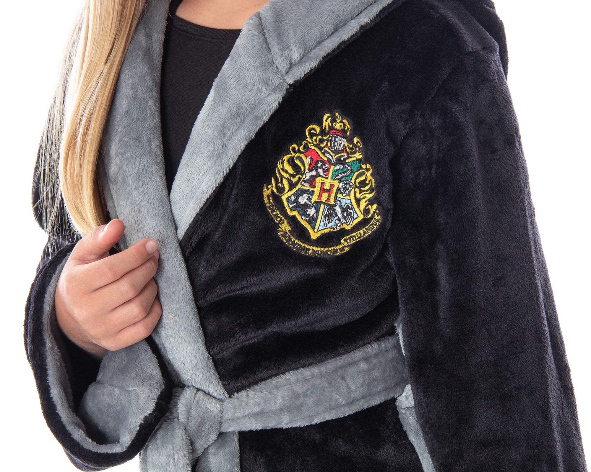 Harry Potter Hogwarts Houses Girl's Fleece Robe Pajama Lounge