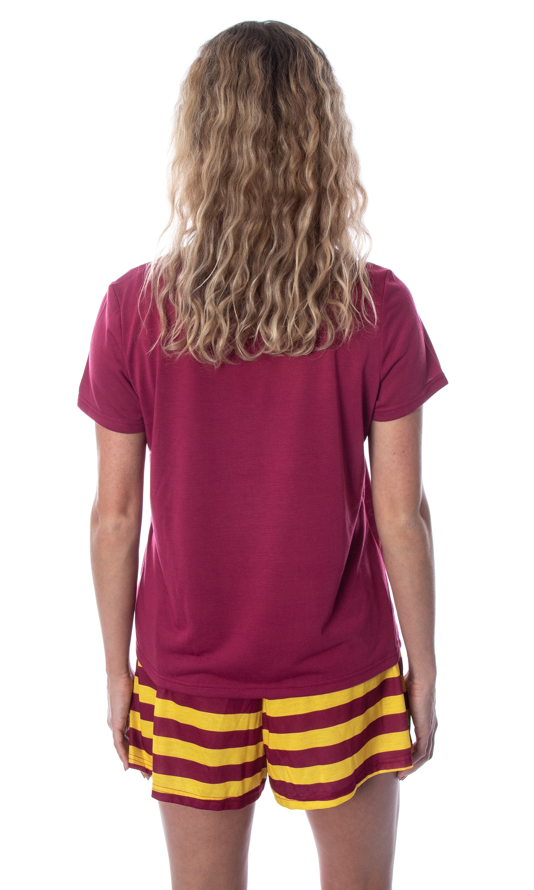 Harry Potter Women's Hogwarts Castle Shirt and Shorts Pajama Set - All 4 Houses